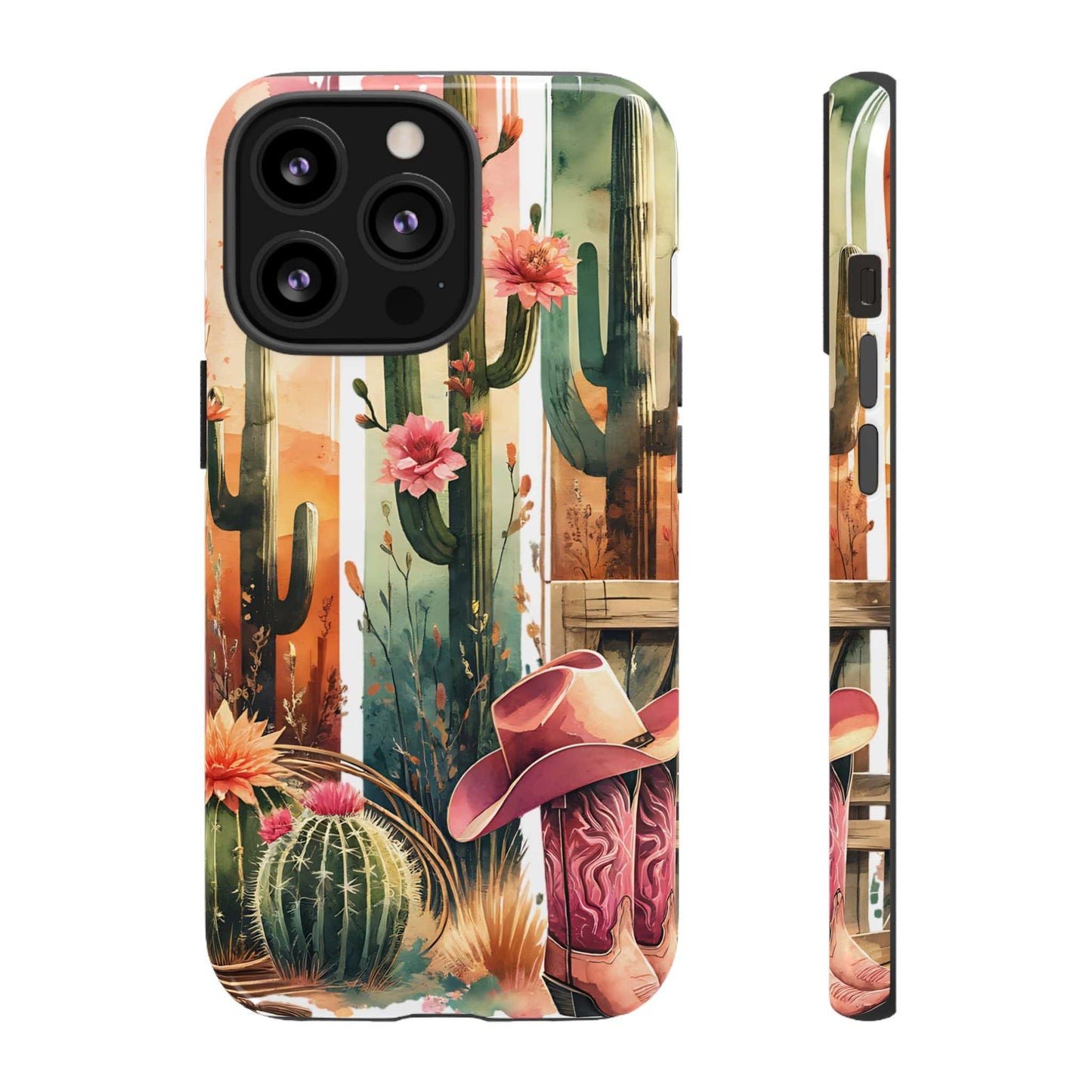 Southwestern Floral Cactus -Tough Case