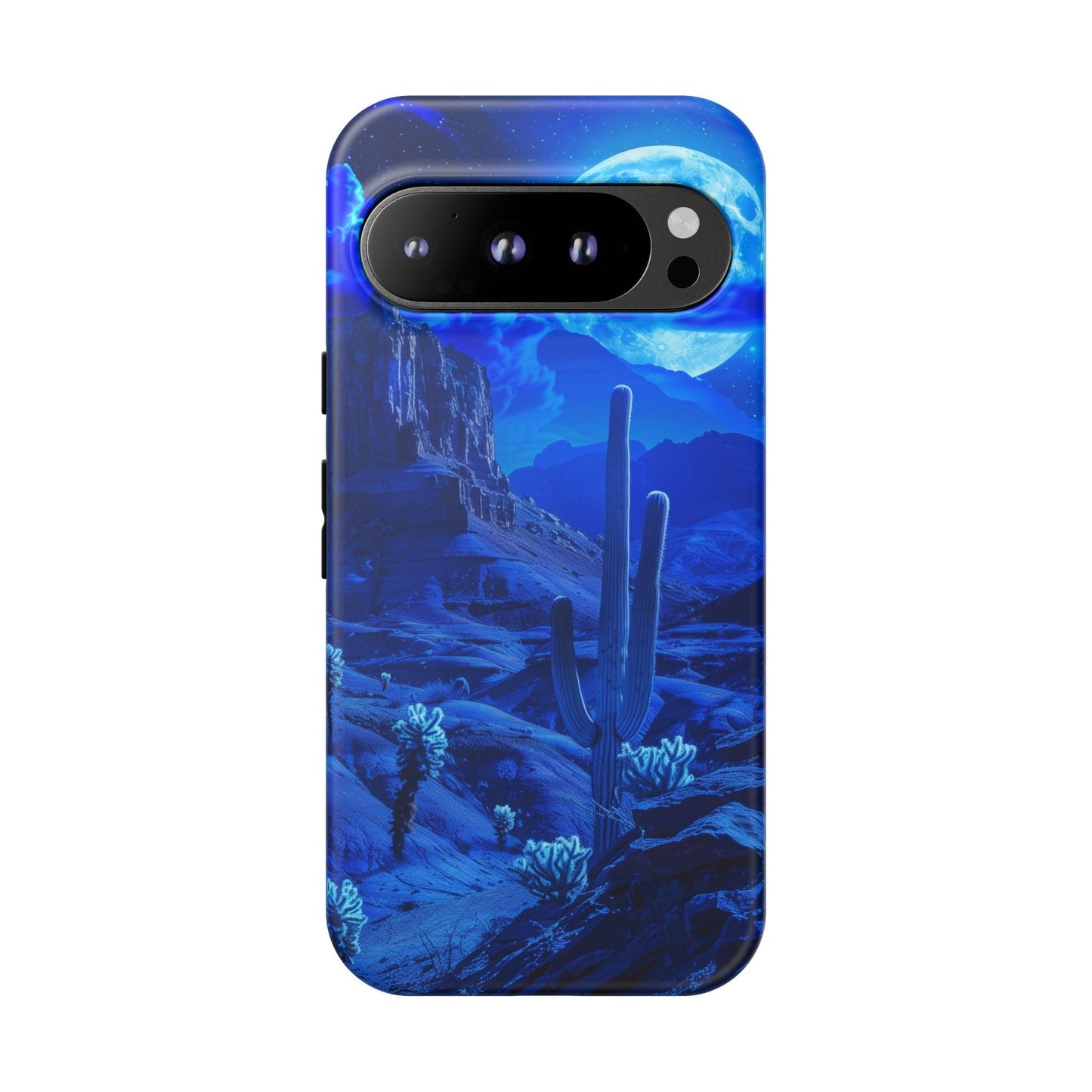 Blue Desert Moon Phone Case