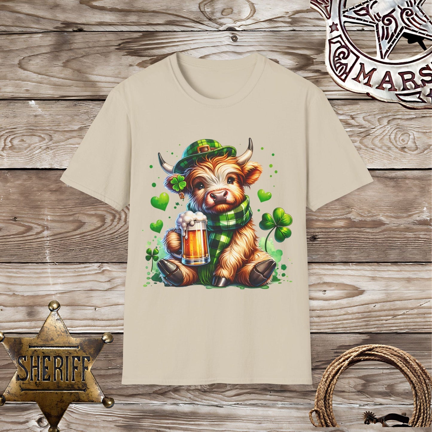 St. Patrick's Day Highland Cow T-Shirt