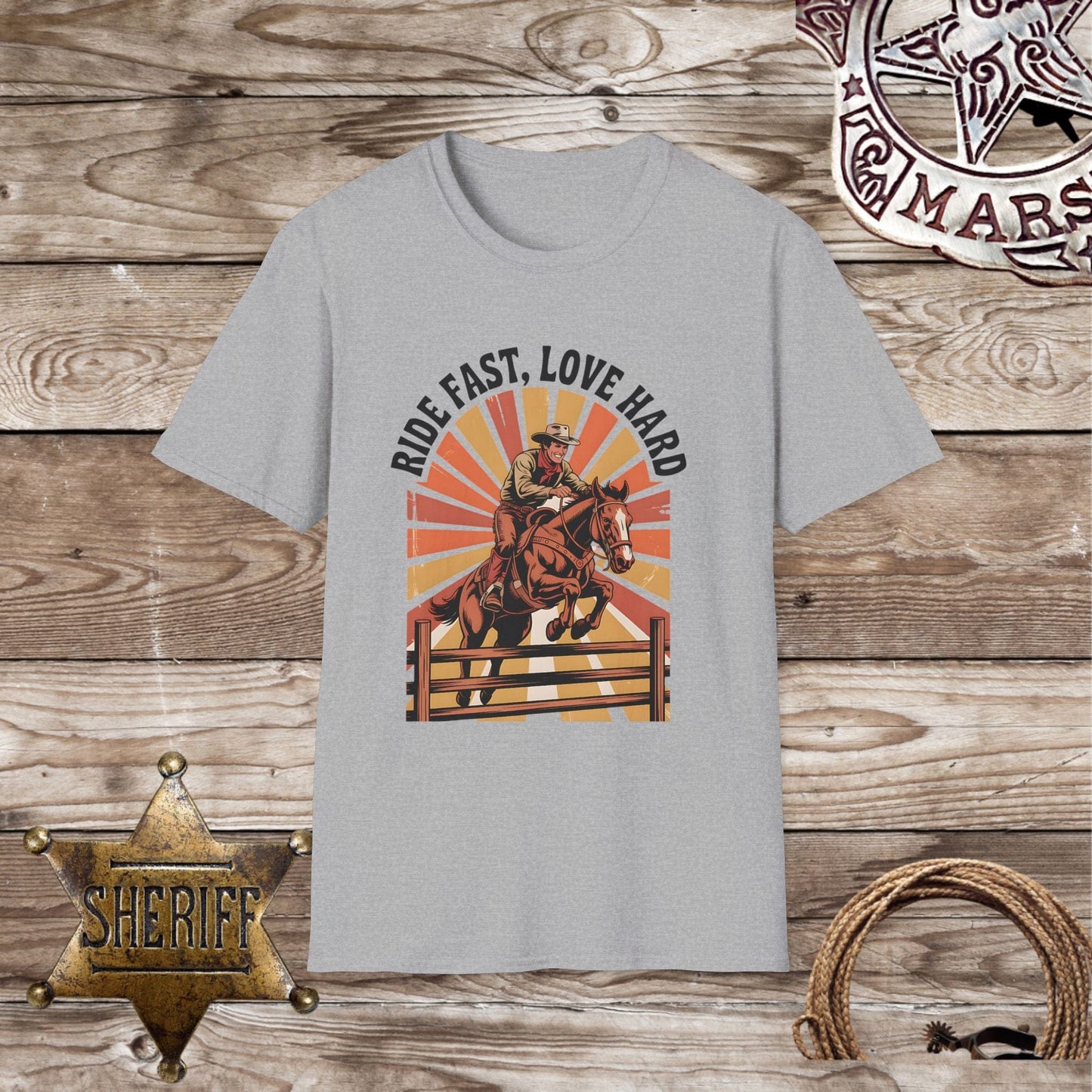 Softstyle Unisex T-Shirt - Ride Fast, Love Hard