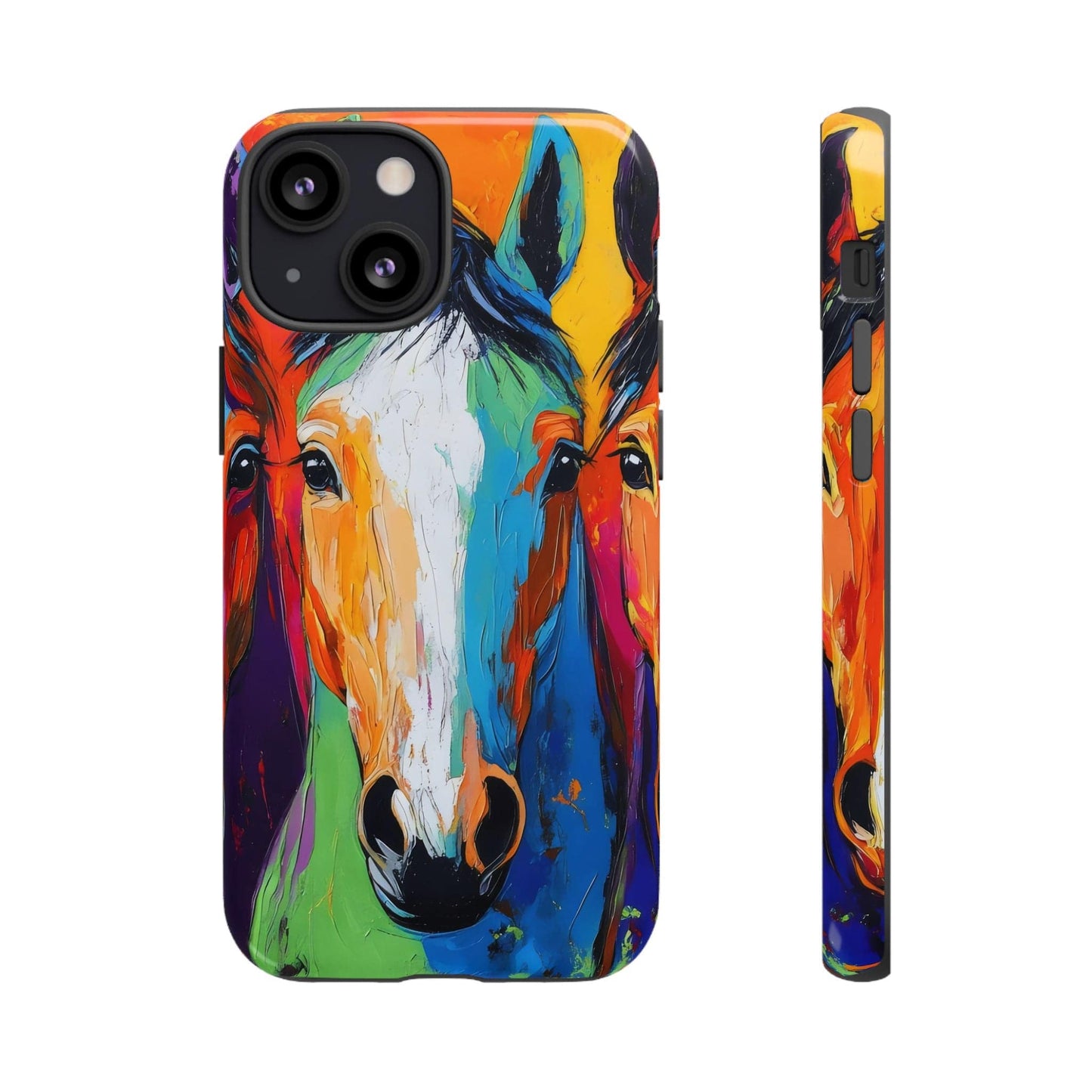 Colorful Horses Head - Tough Phone Case