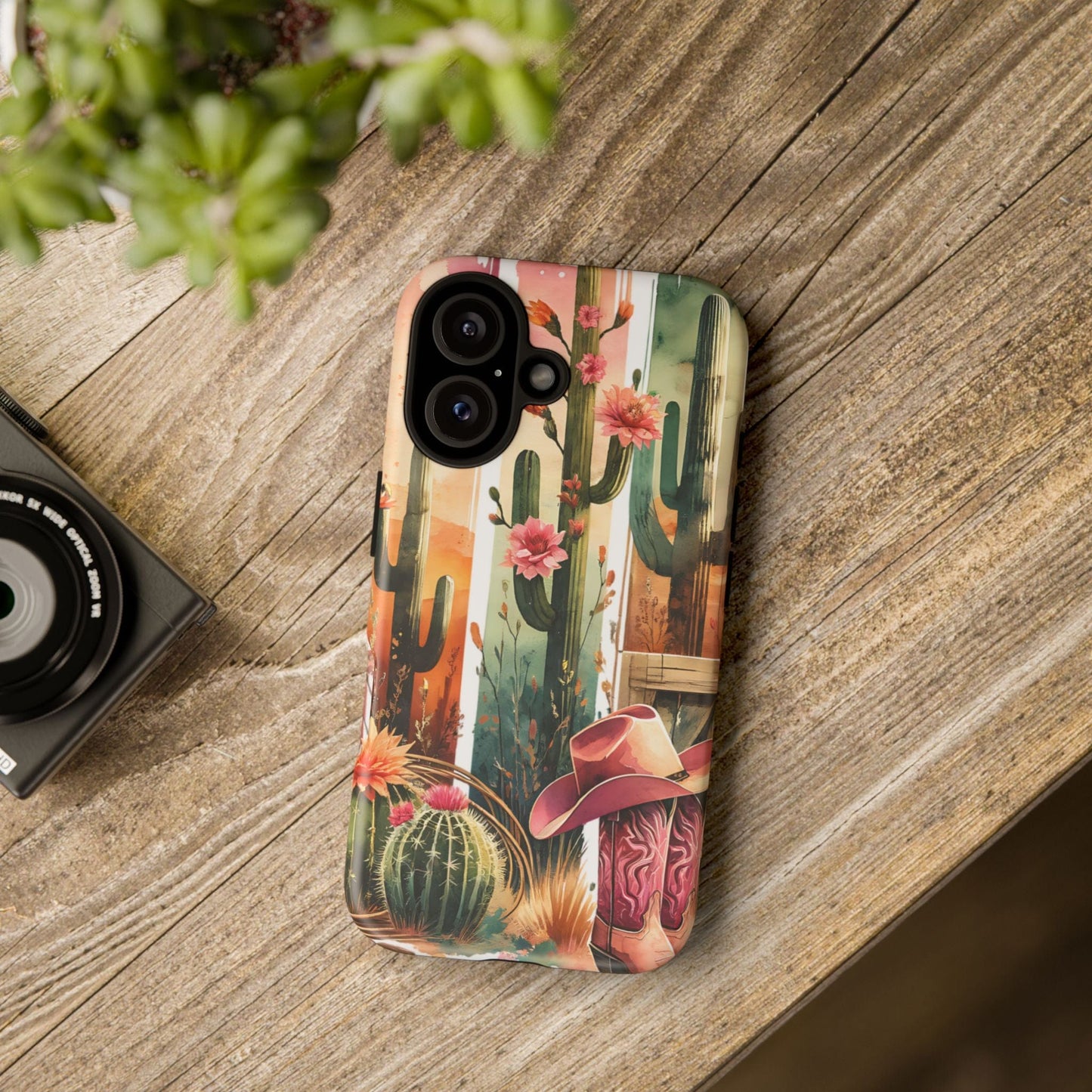 Southwestern Floral Cactus -Tough Case