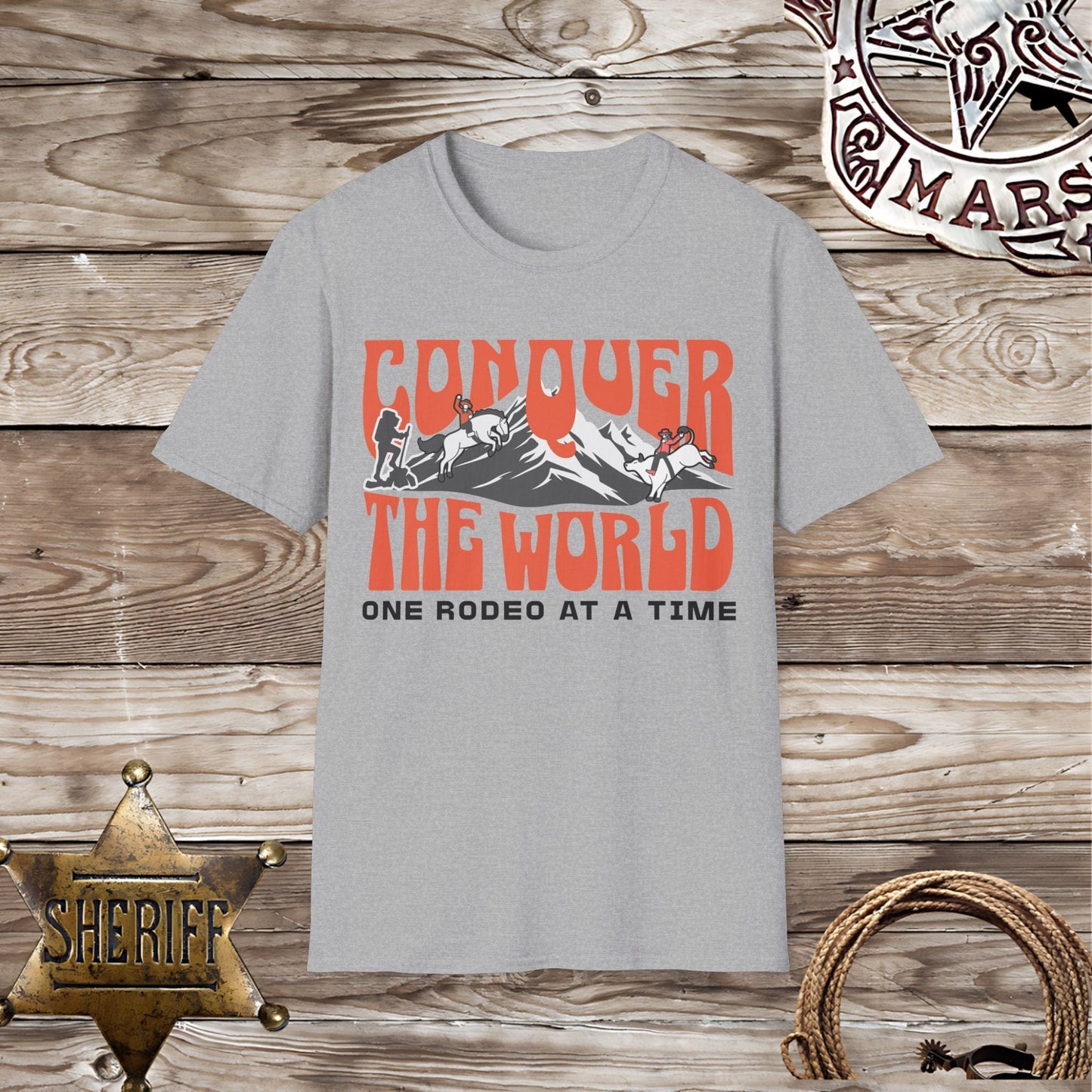 Conquer The World Unisex Softstyle T-Shirt