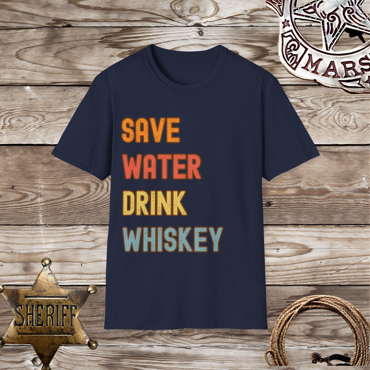 Save Water Drink Whiskey - T-Shirt