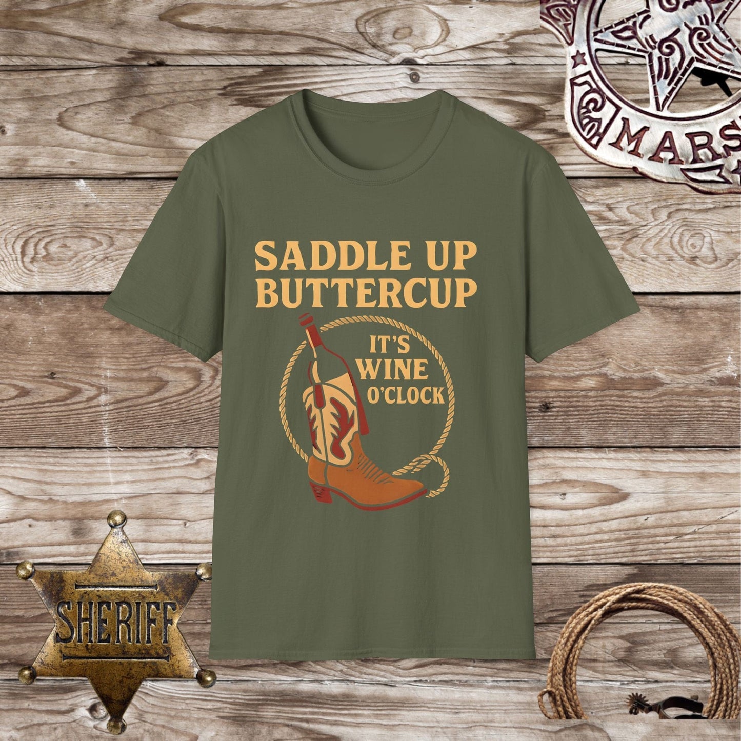 Cowboy Wine O'Clock T-Shirt