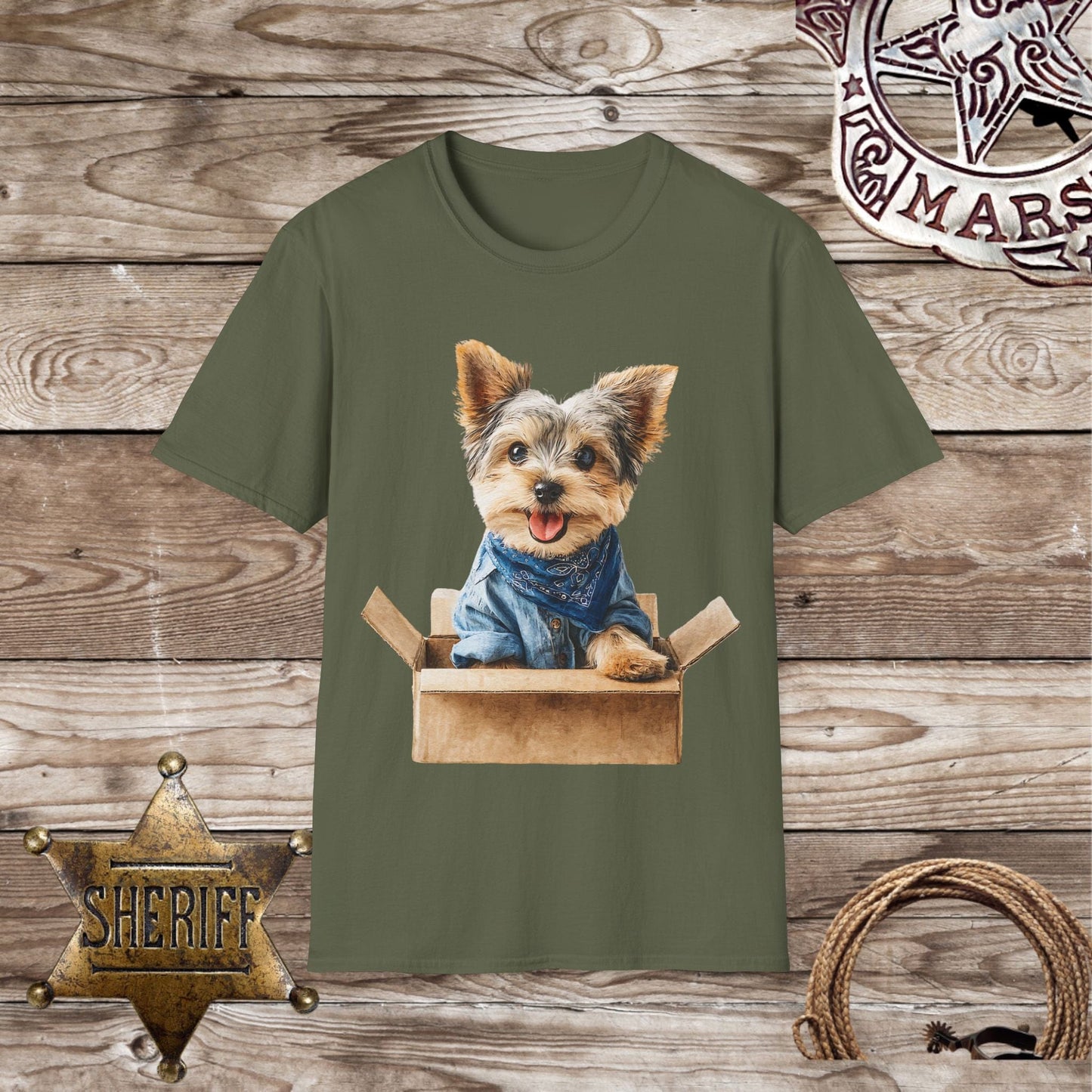 Cute Dog in a Box T-Shirt,