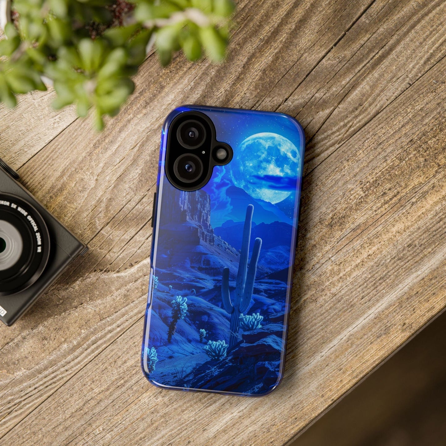 Blue Desert Moon Phone Case