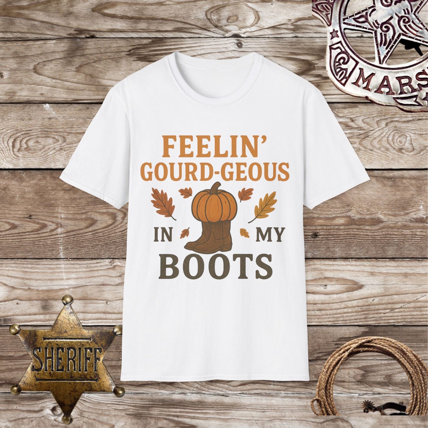 Feelin' Gourd-geous in My Boots T-Shirt