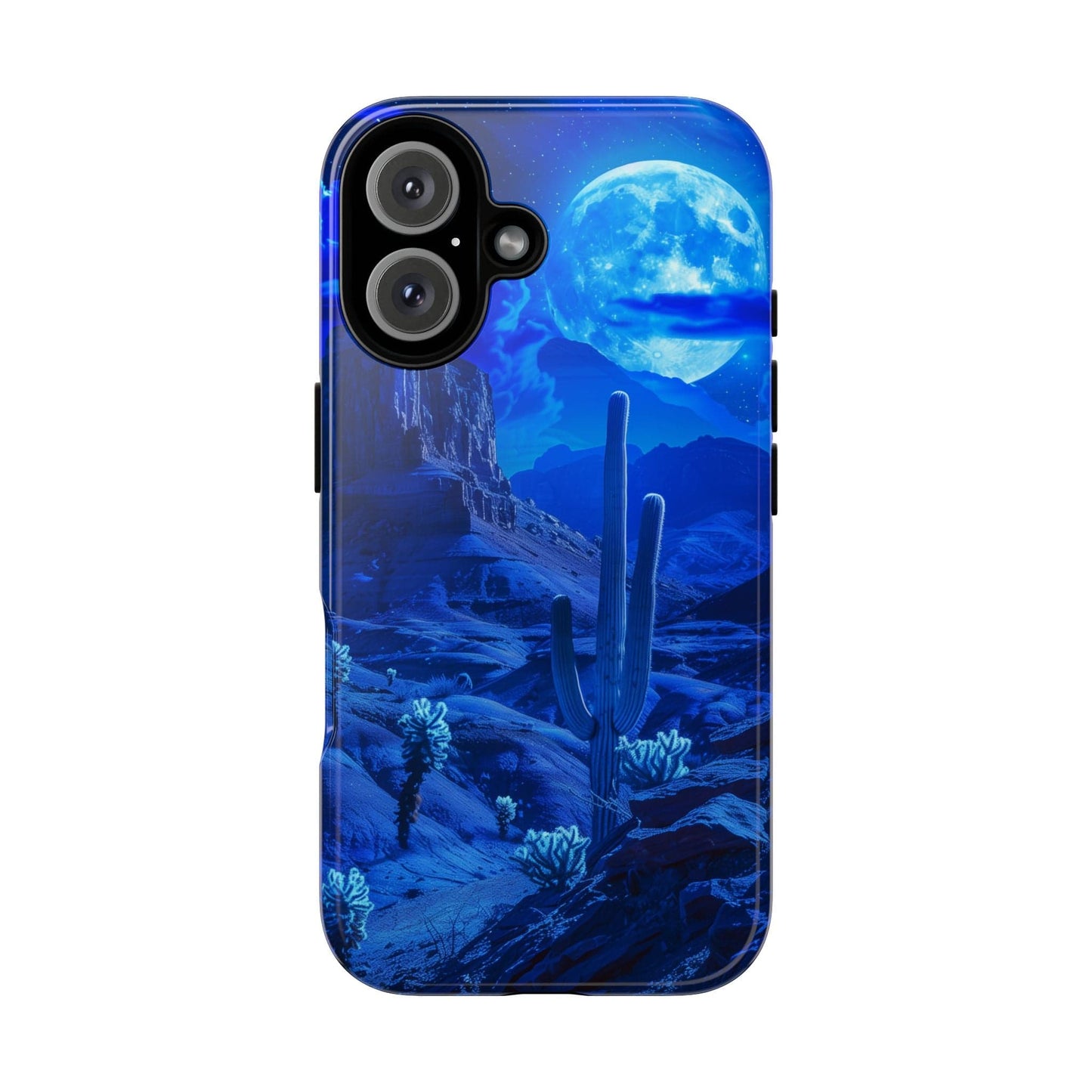 Blue Desert Moon Phone Case