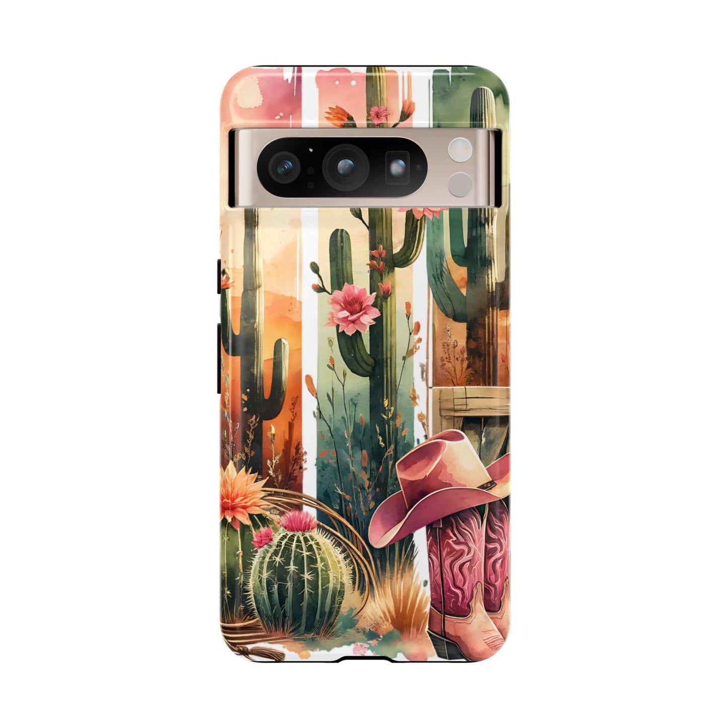 Southwestern Floral Cactus -Tough Case