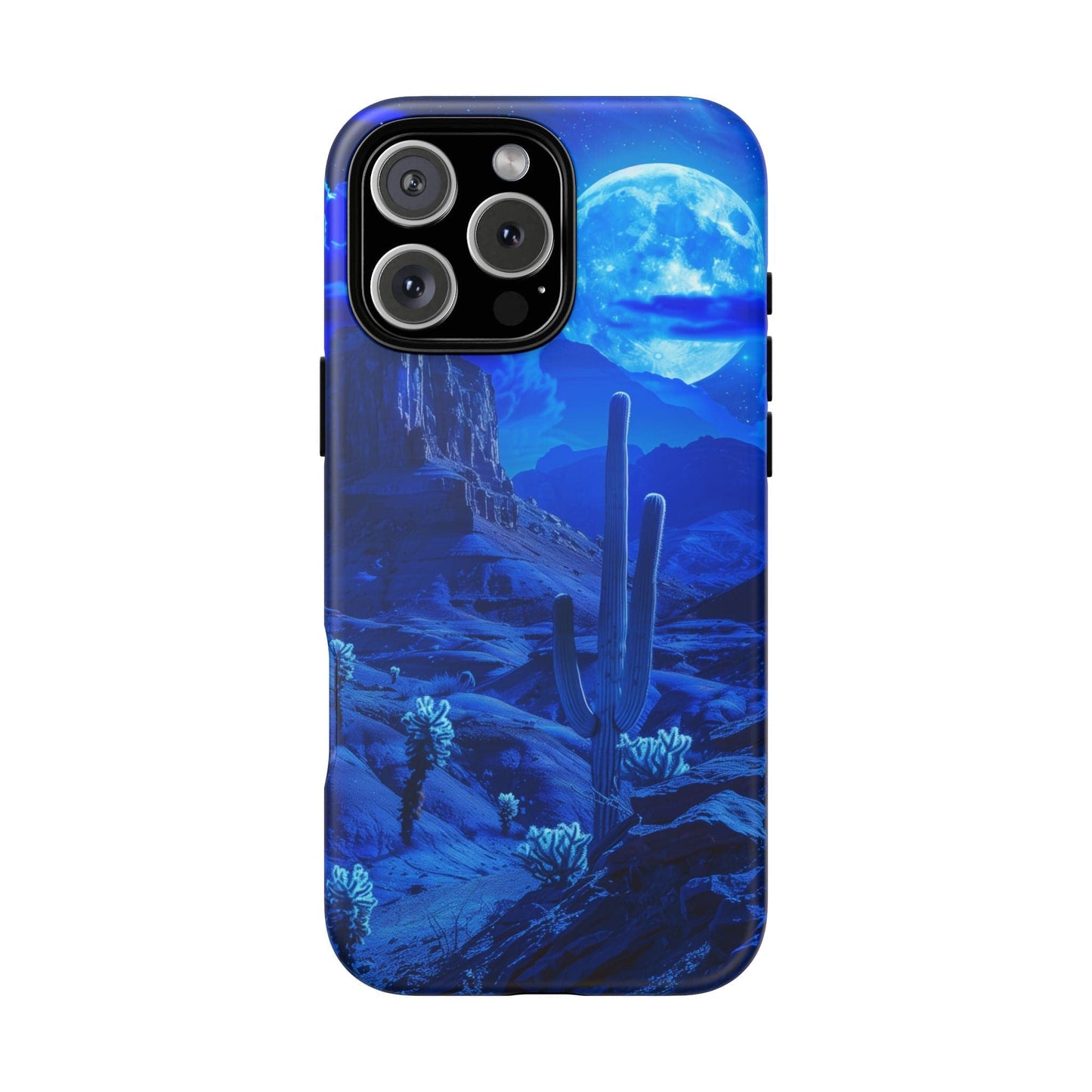 Blue Desert Moon Phone Case
