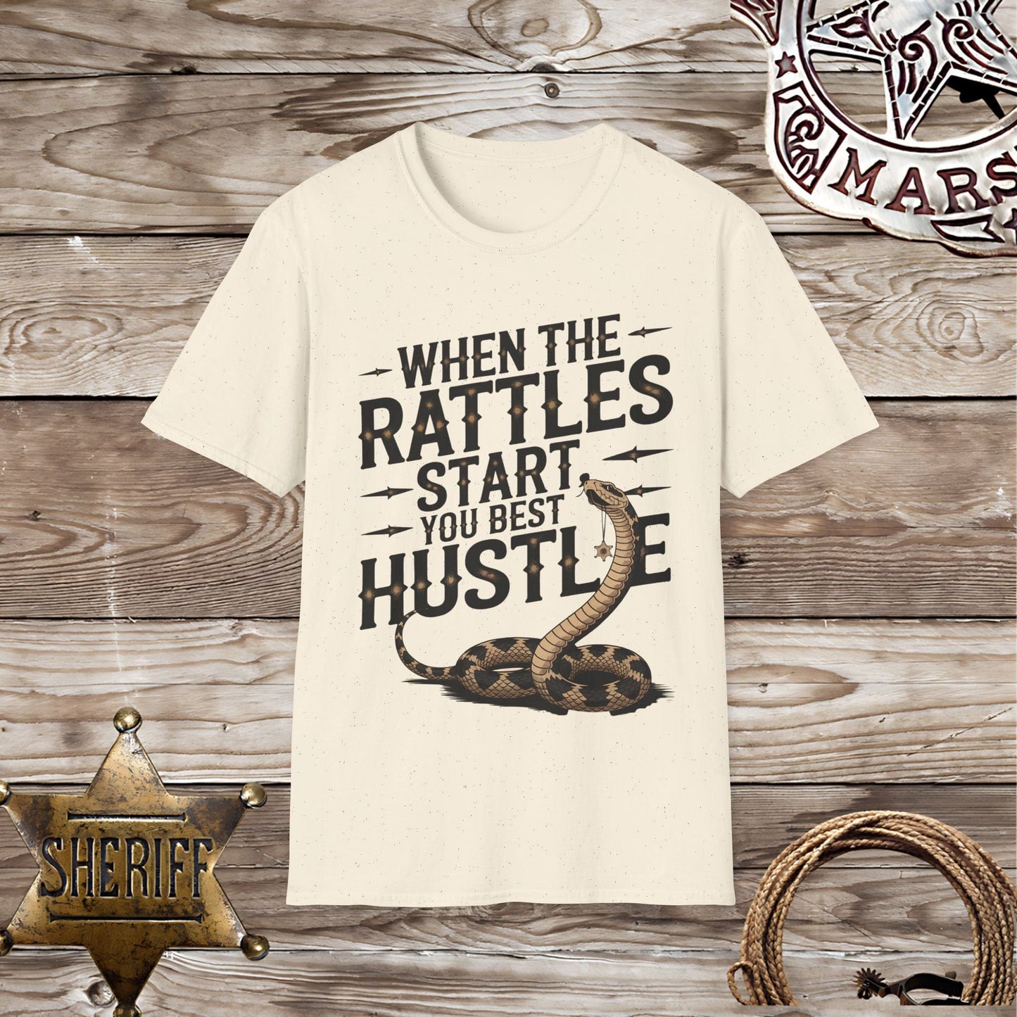Funny Rattlesnake Hustle -T-Shirt