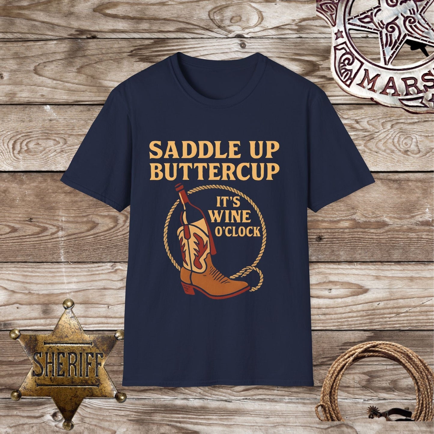Cowboy Wine O'Clock T-Shirt