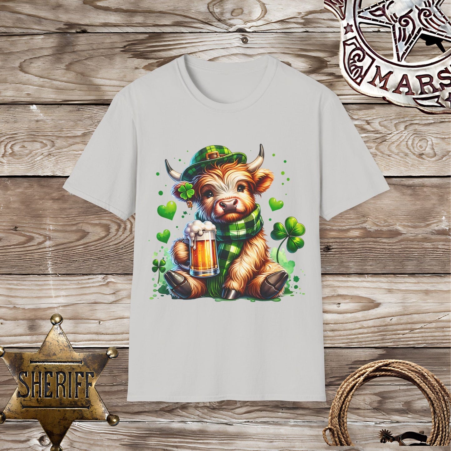 St. Patrick's Day Highland Cow T-Shirt