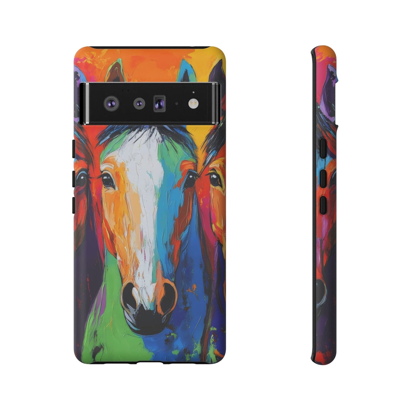 Colorful Horses Head - Tough Phone Case