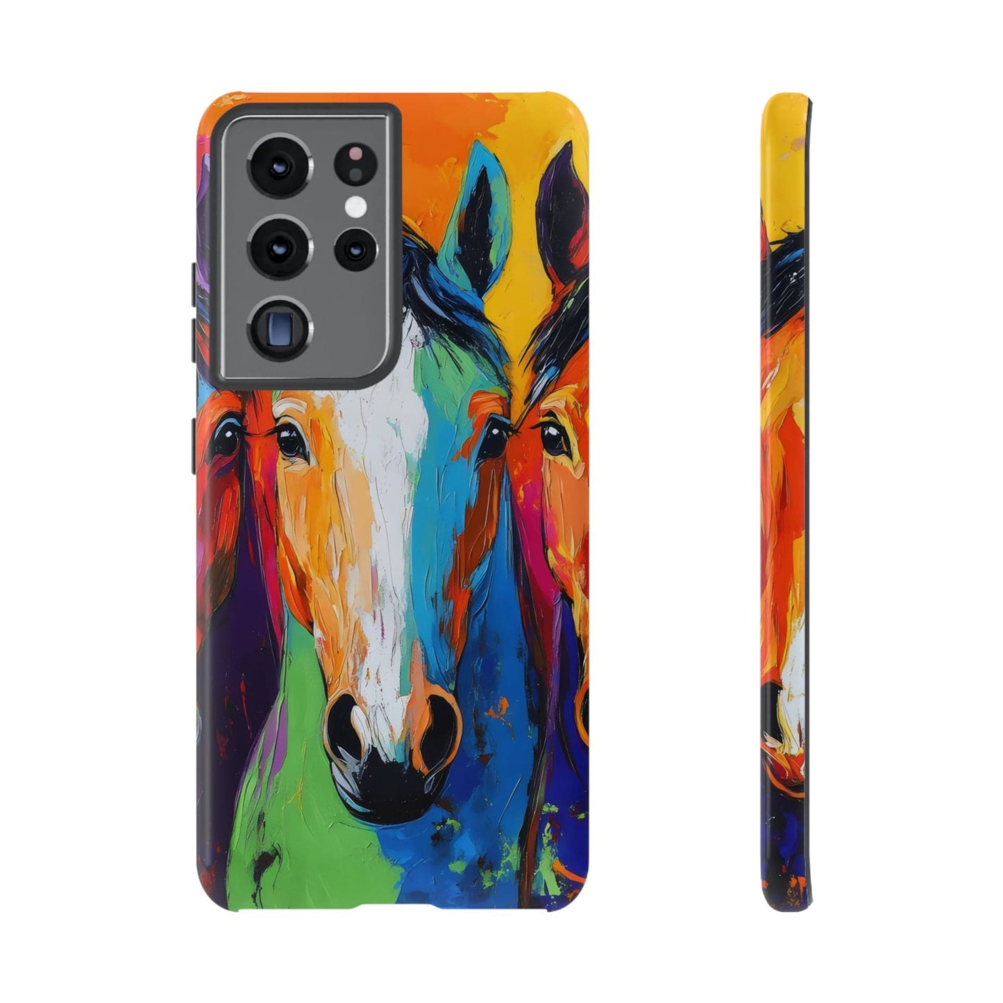 Colorful Horses Head - Tough Phone Case