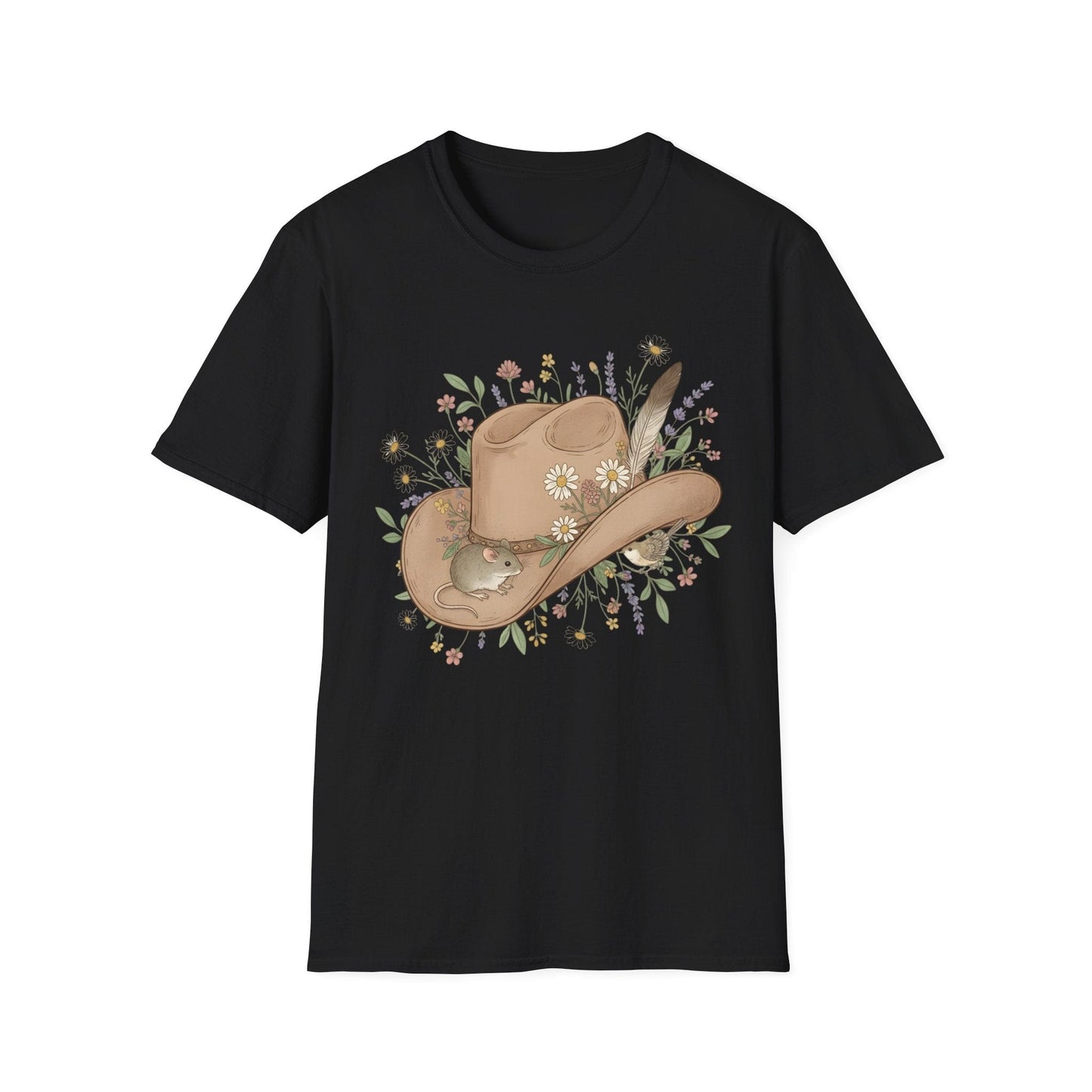 Cowboy Hat Floral Unisex T-Shirt