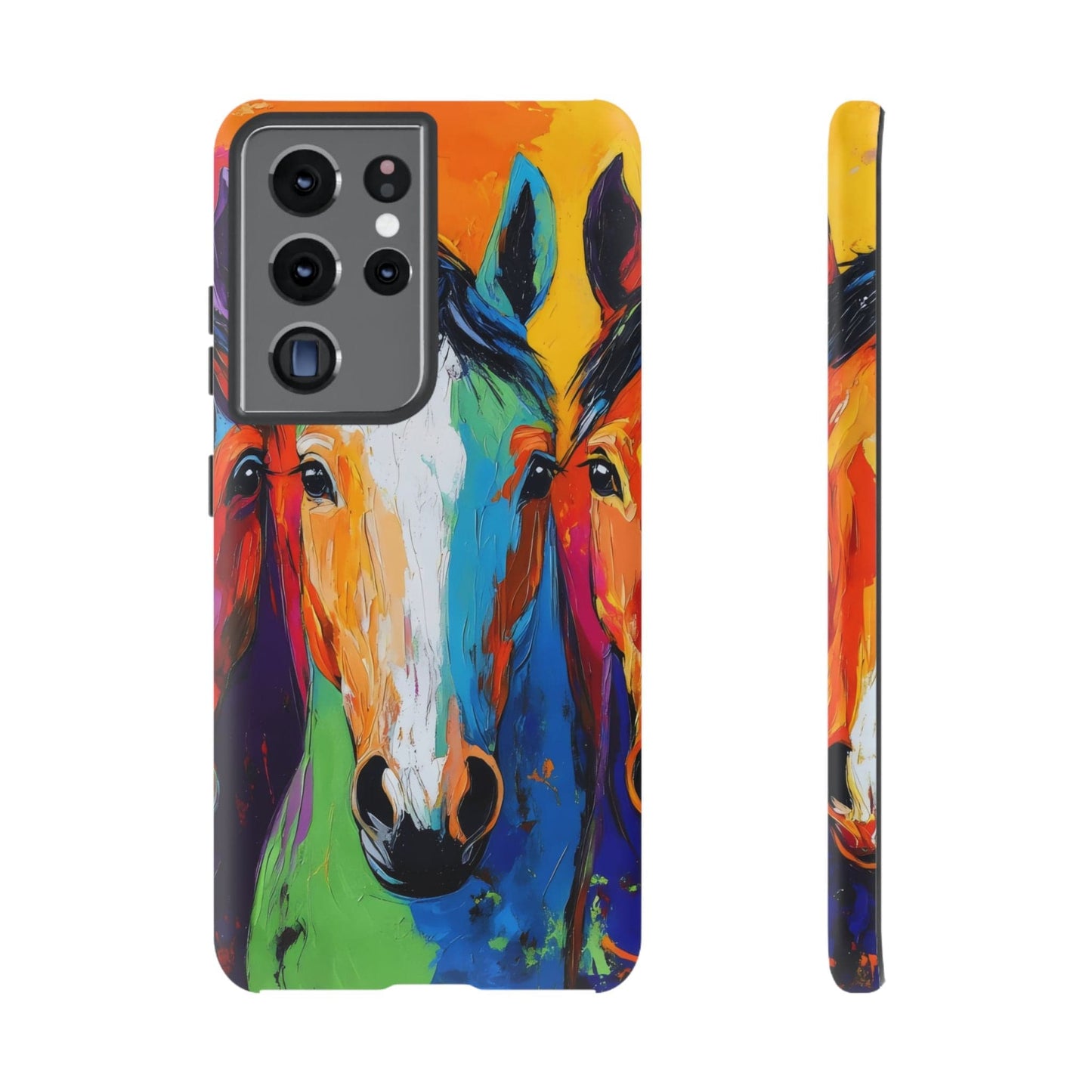 Colorful Horses Head - Tough Phone Case