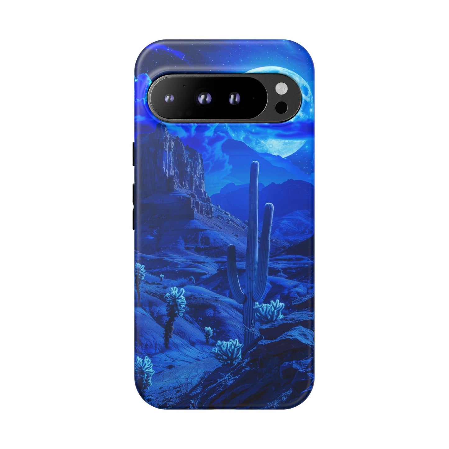 Blue Desert Moon Phone Case