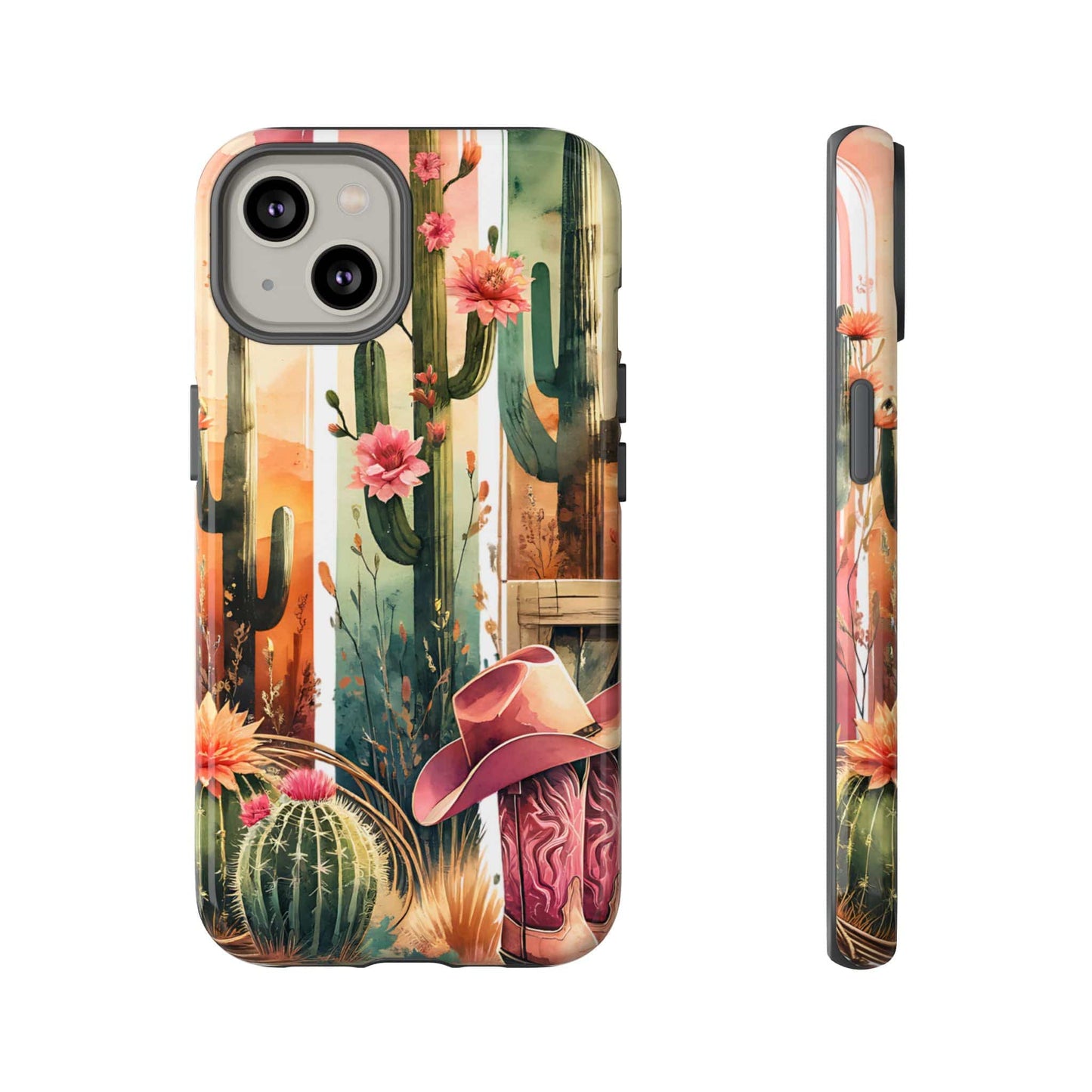 Southwestern Floral Cactus -Tough Case