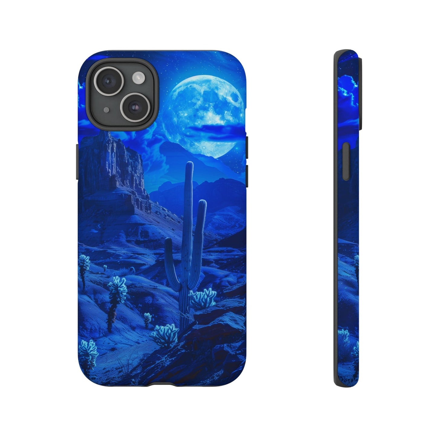Blue Desert Moon Phone Case