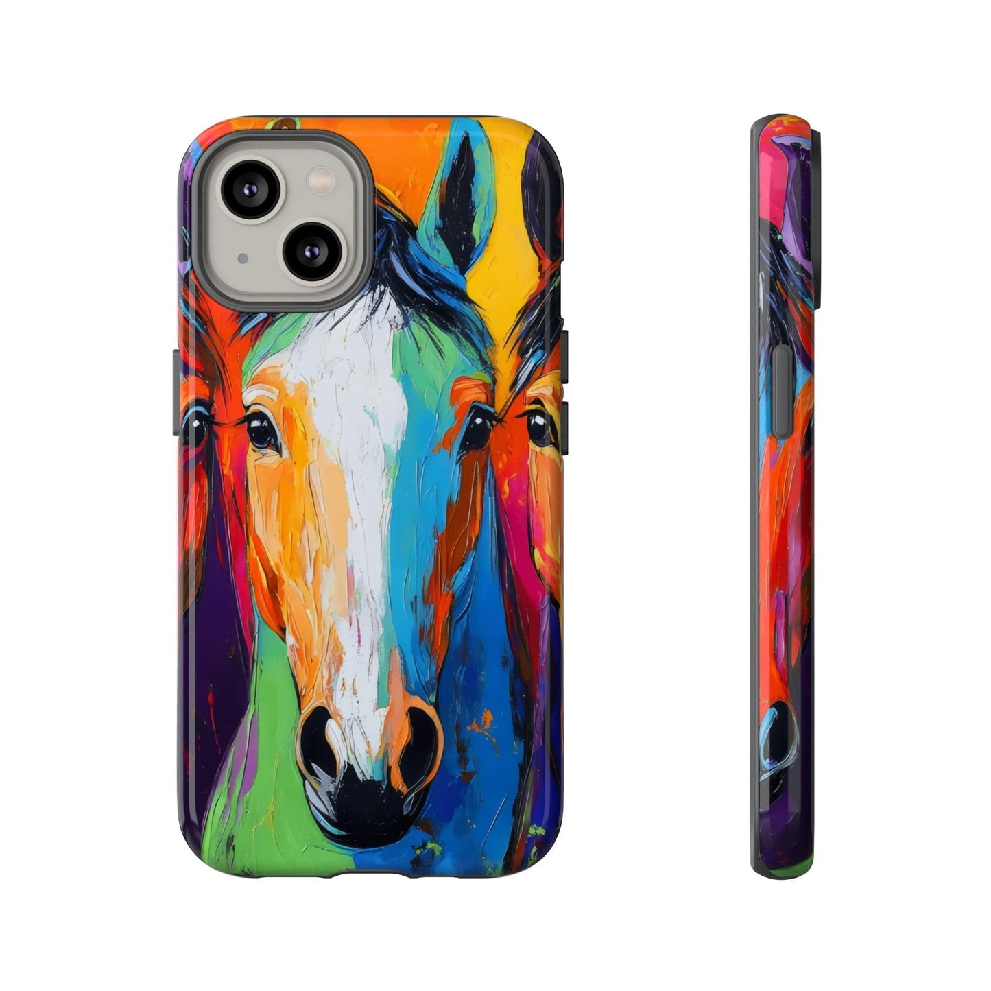 Colorful Horses Head - Tough Phone Case