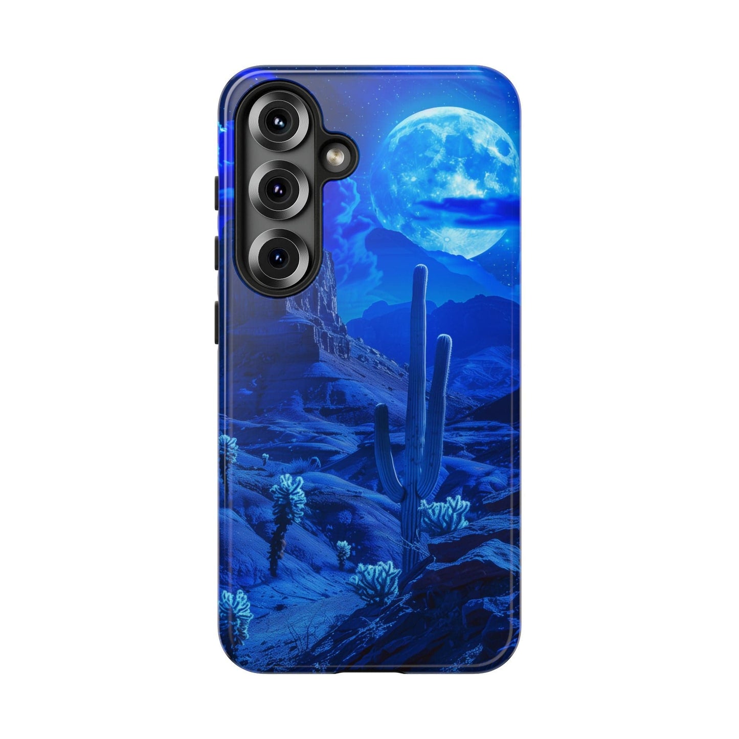 Blue Desert Moon Phone Case