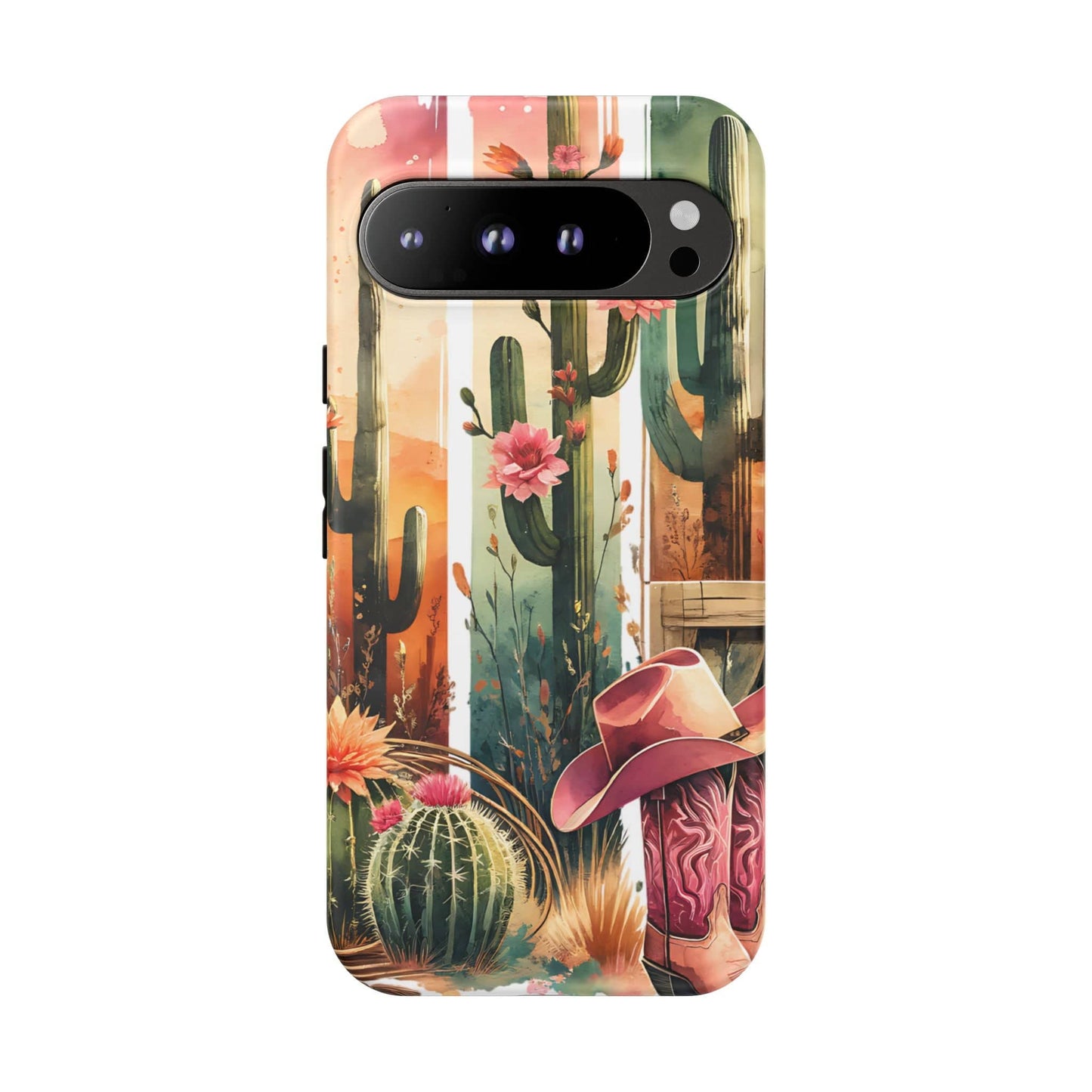 Southwestern Floral Cactus -Tough Case
