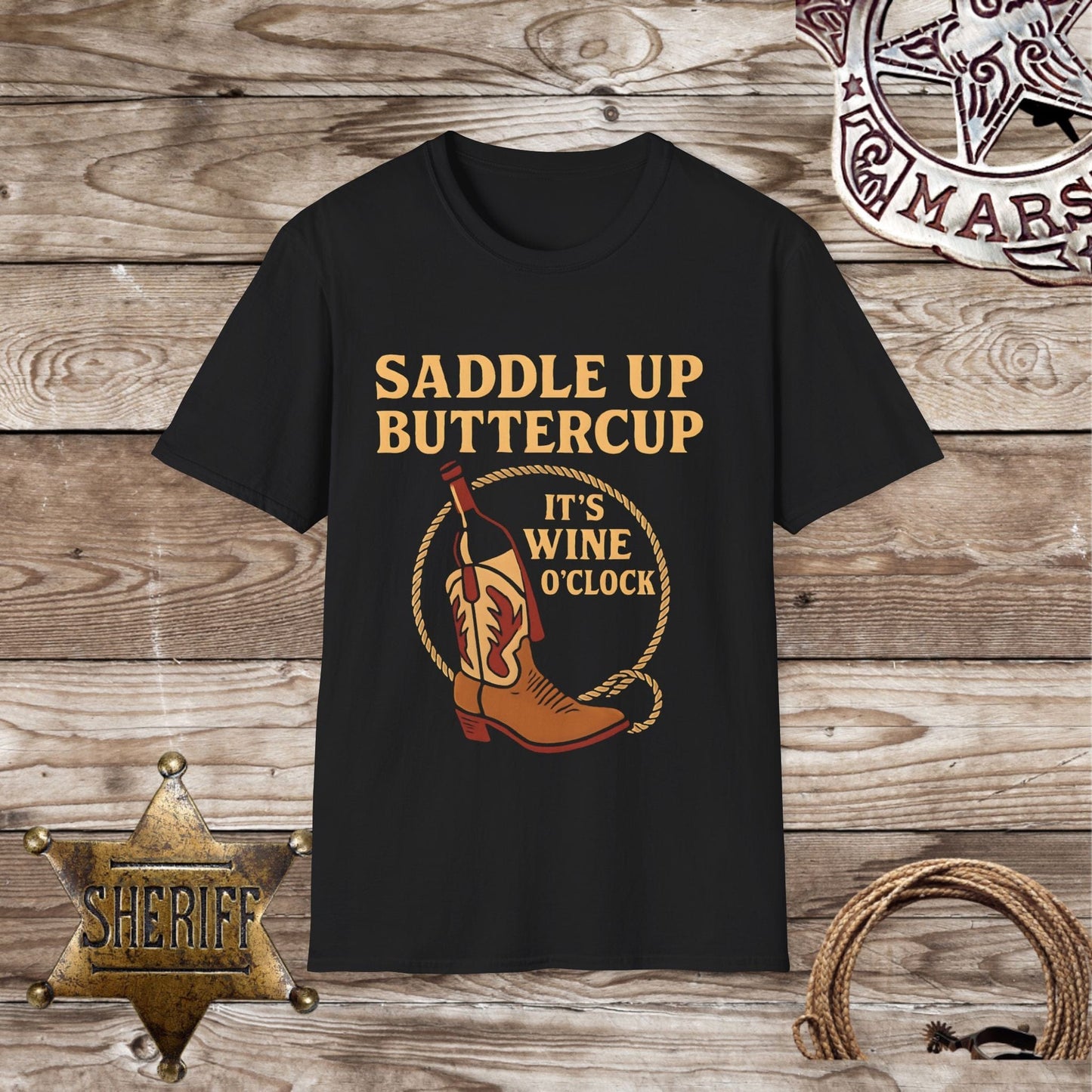 Cowboy Wine O'Clock T-Shirt