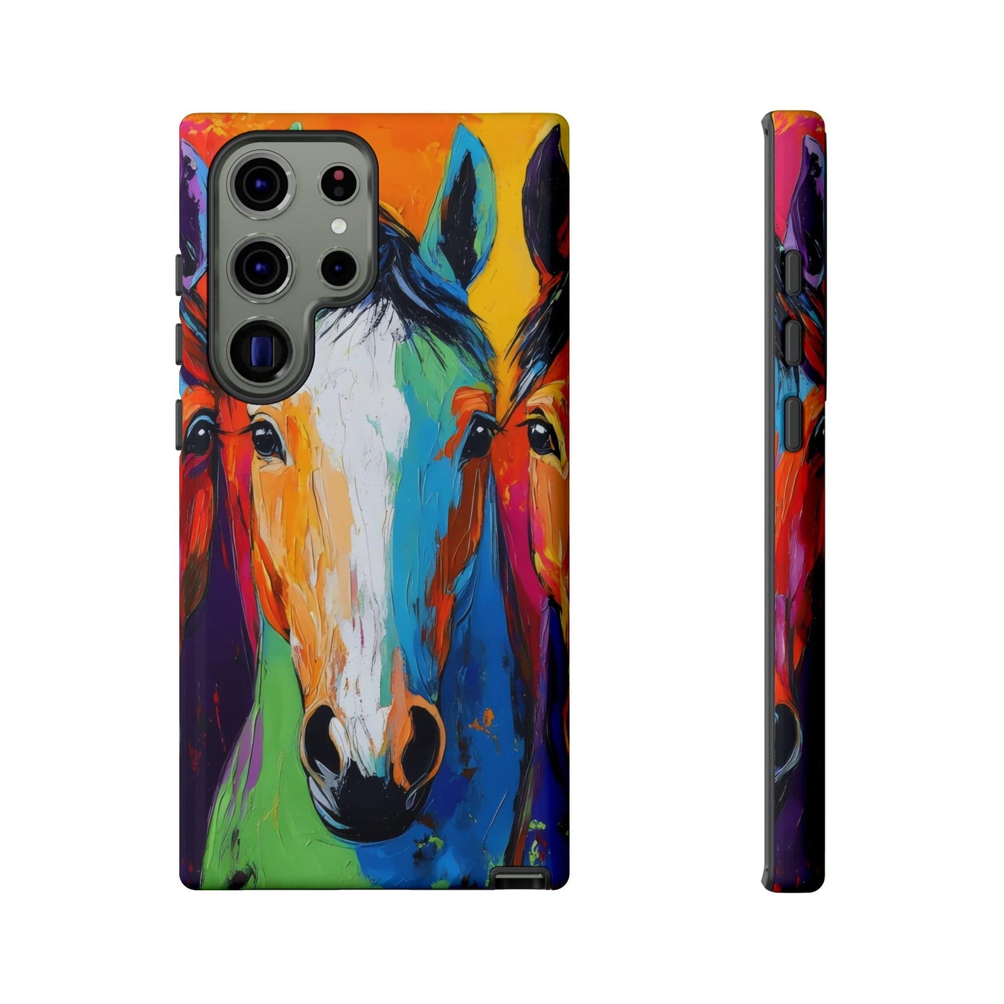 Colorful Horses Head - Tough Phone Case