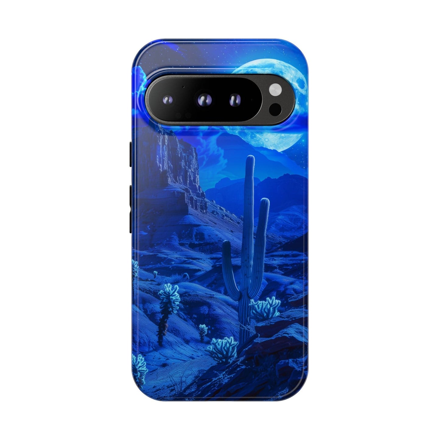 Blue Desert Moon Phone Case