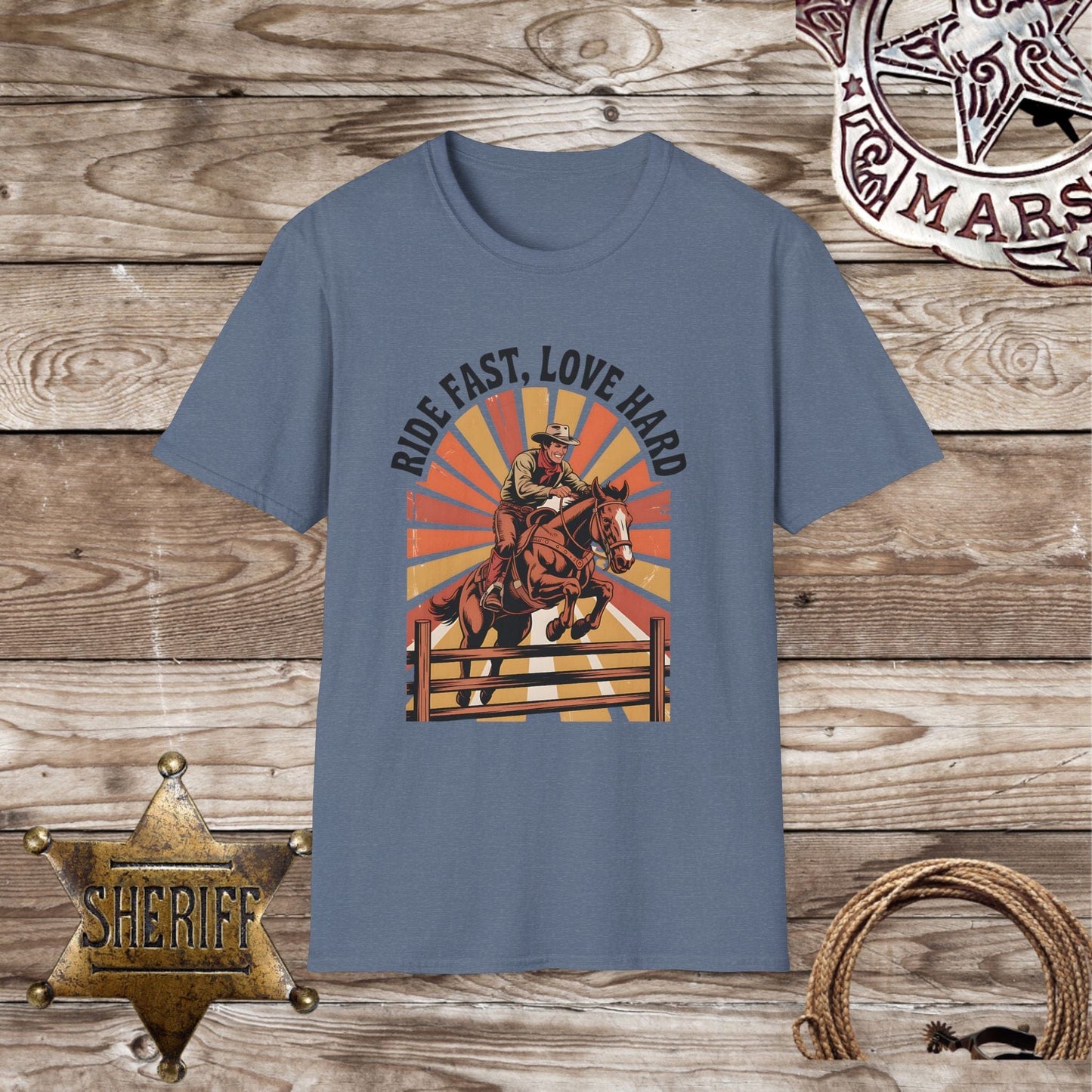 Softstyle Unisex T-Shirt - Ride Fast, Love Hard
