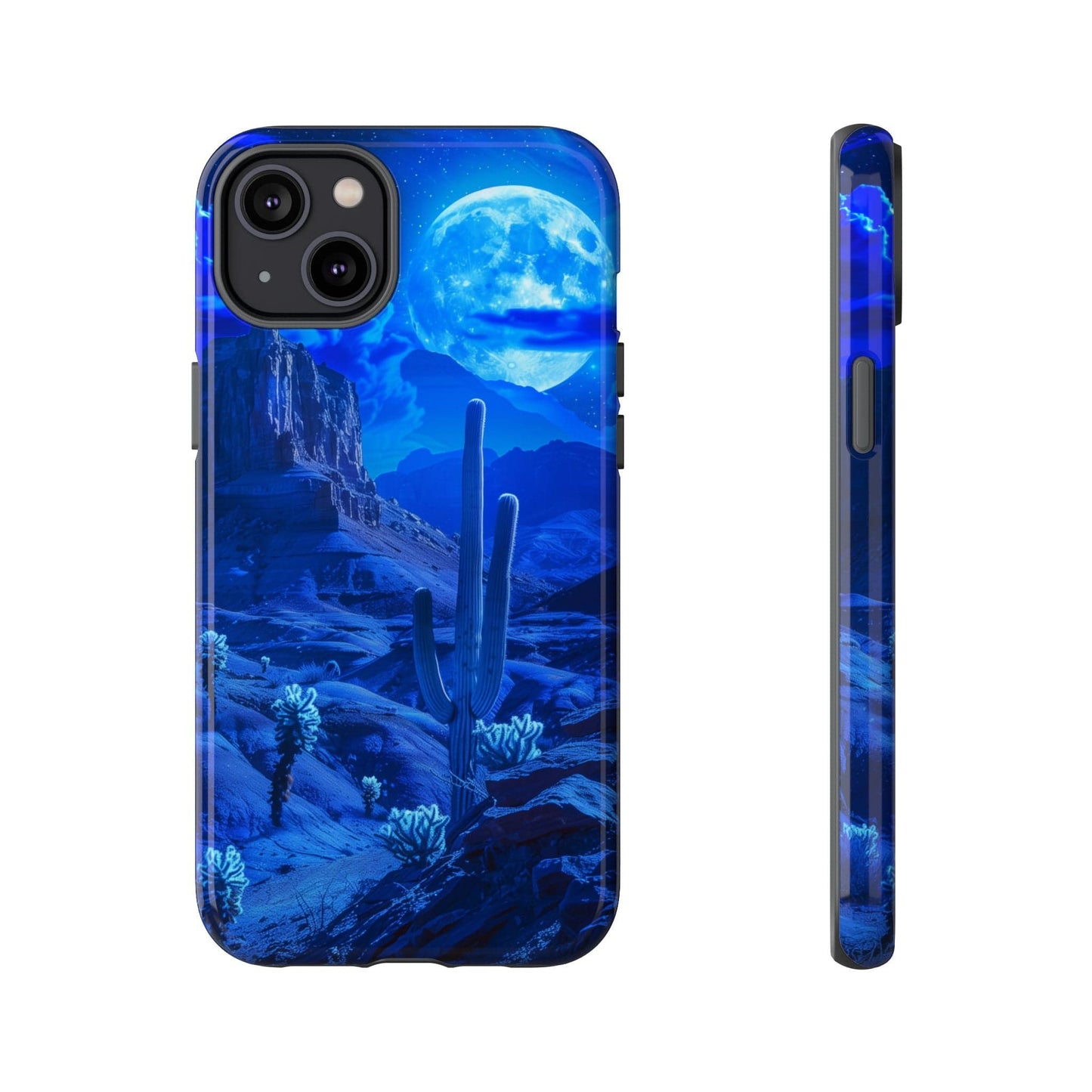 Blue Desert Moon Phone Case