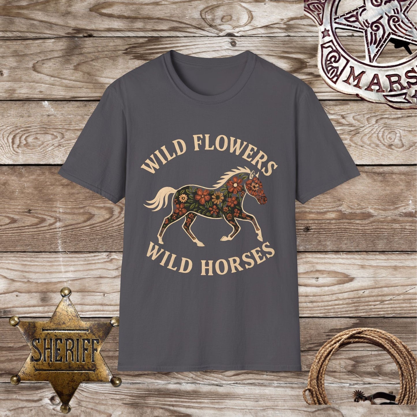 Wild Flowers Wild Horses T-Shirt