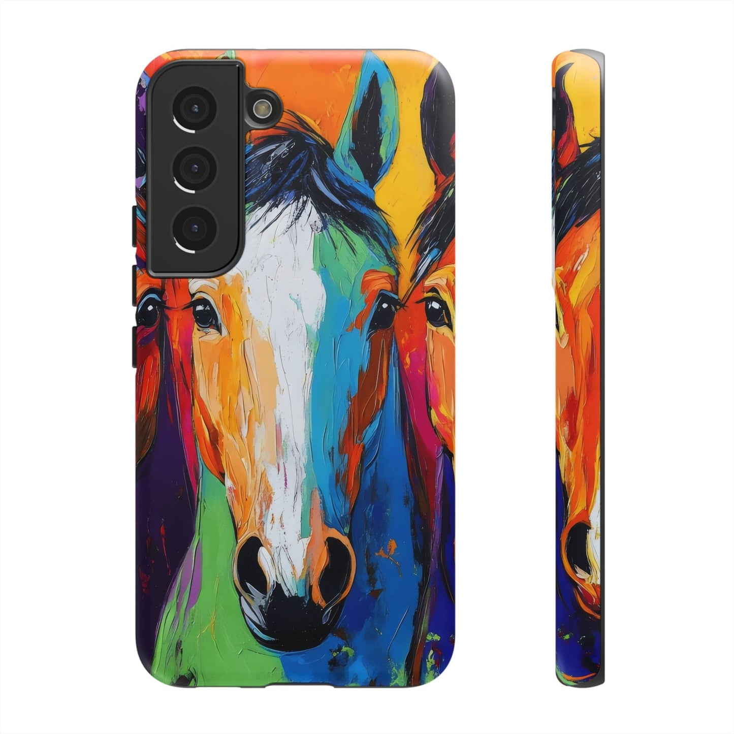Colorful Horses Head - Tough Phone Case