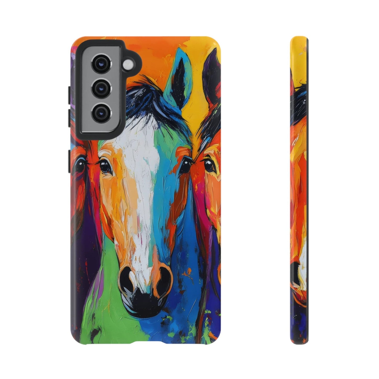 Colorful Horses Head - Tough Phone Case