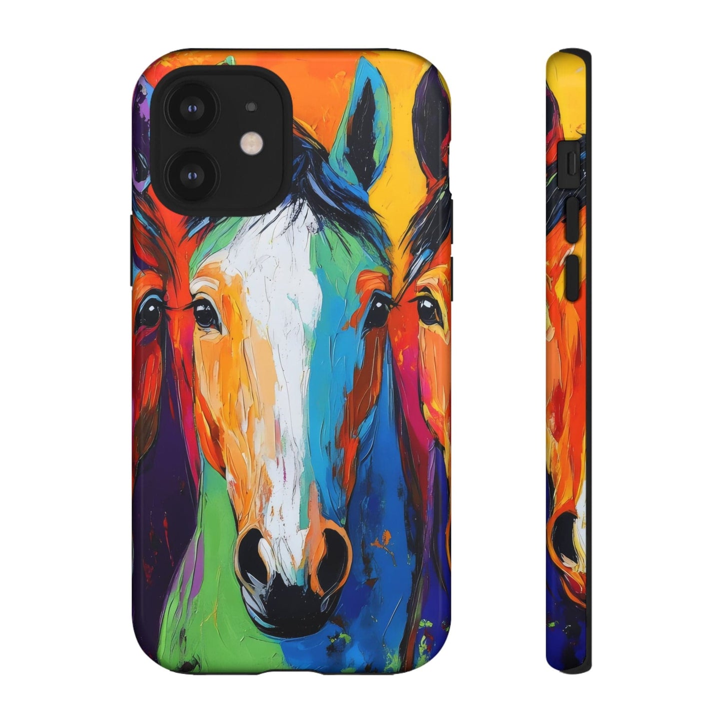 Colorful Horses Head - Tough Phone Case