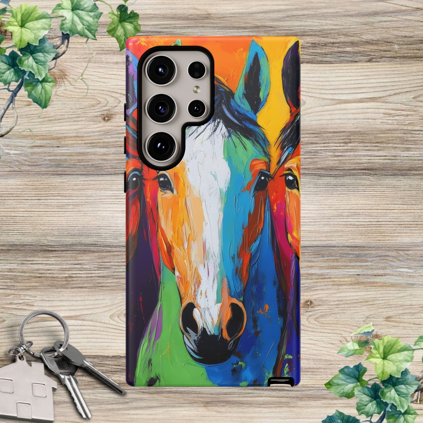Colorful Horses Head - Tough Phone Case