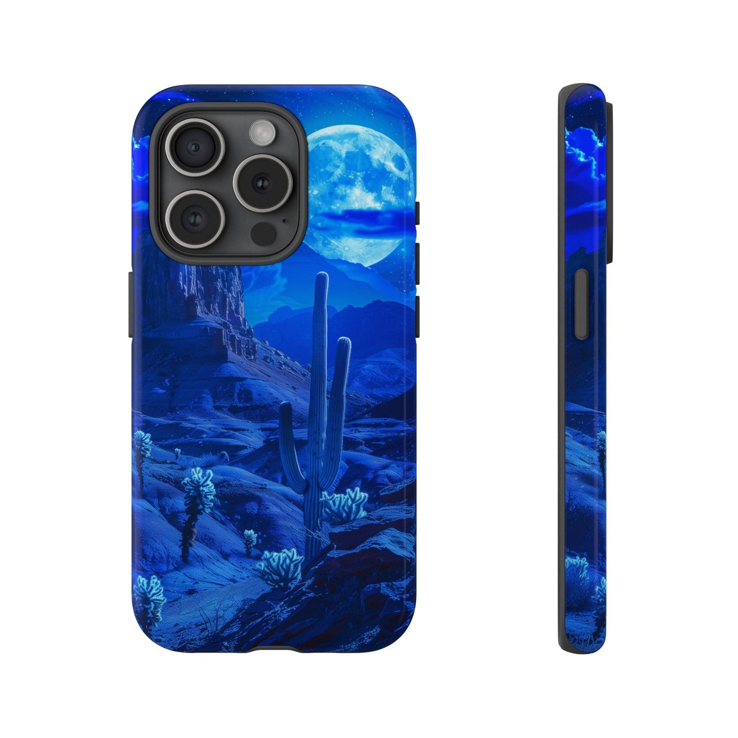 Blue Desert Moon Phone Case