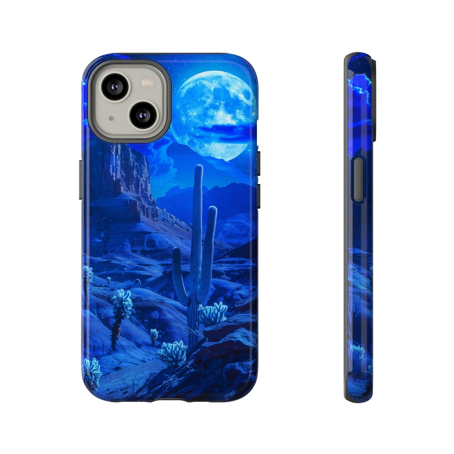 Blue Desert Moon Phone Case