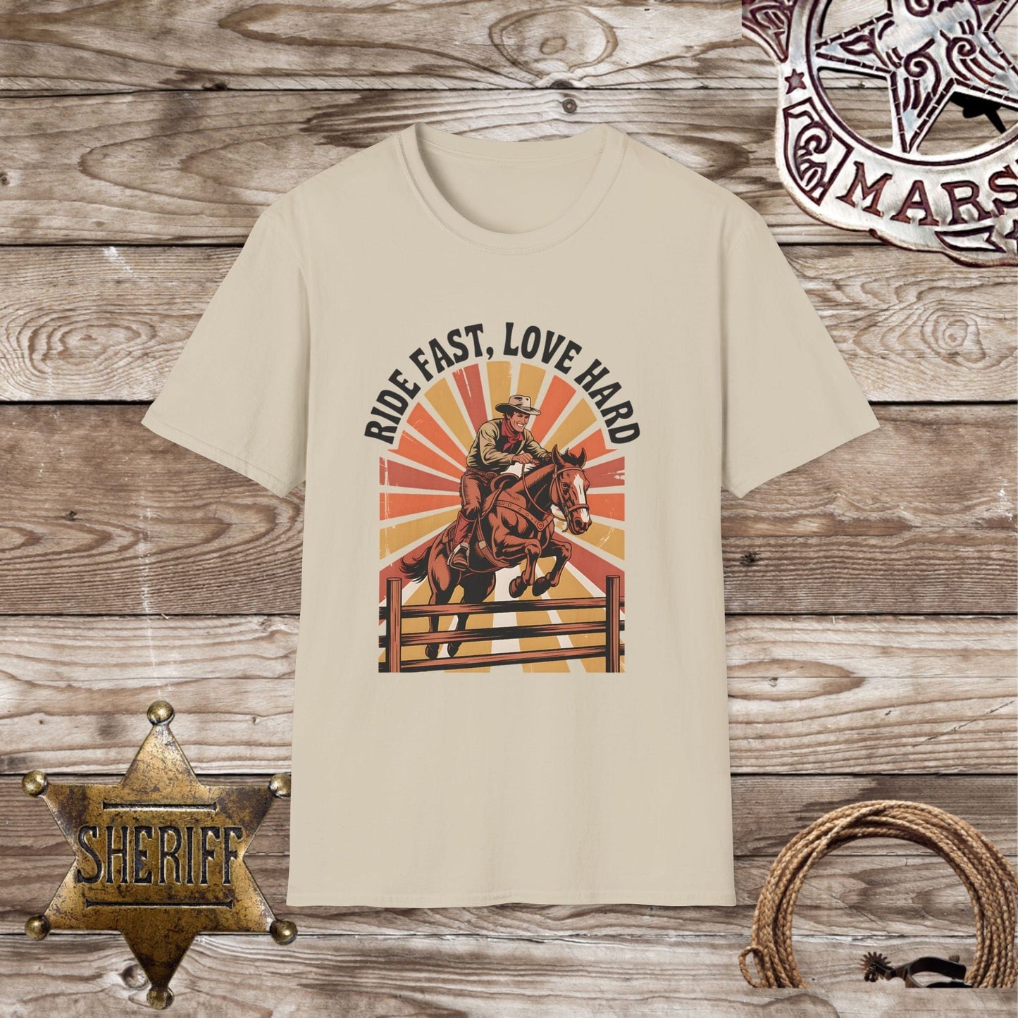 Softstyle Unisex T-Shirt - Ride Fast, Love Hard