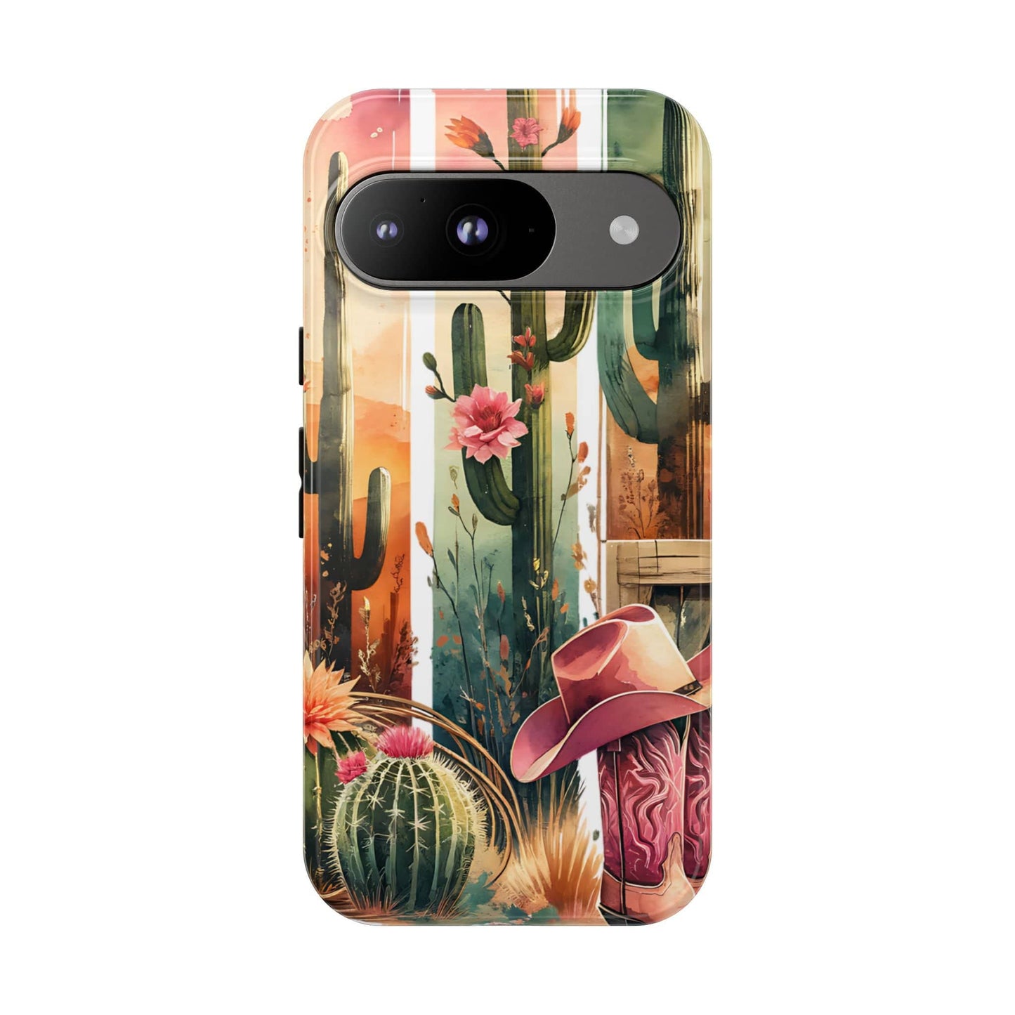 Southwestern Floral Cactus -Tough Case