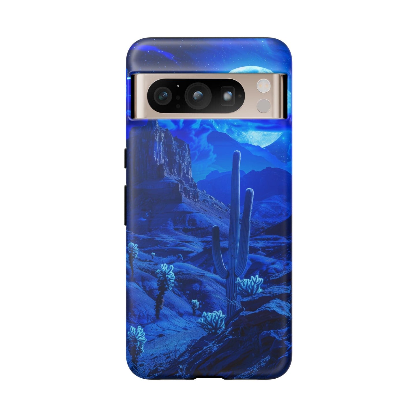 Blue Desert Moon Phone Case