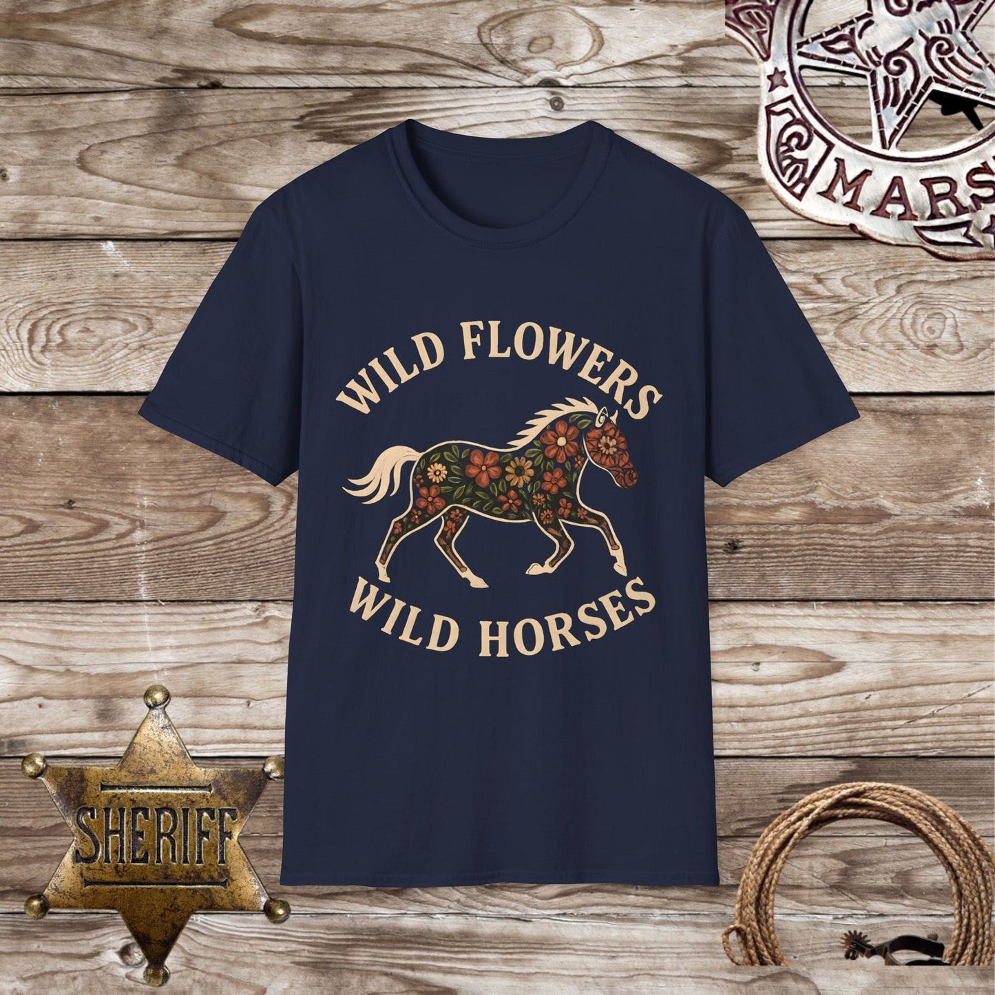 Wild Flowers Wild Horses T-Shirt