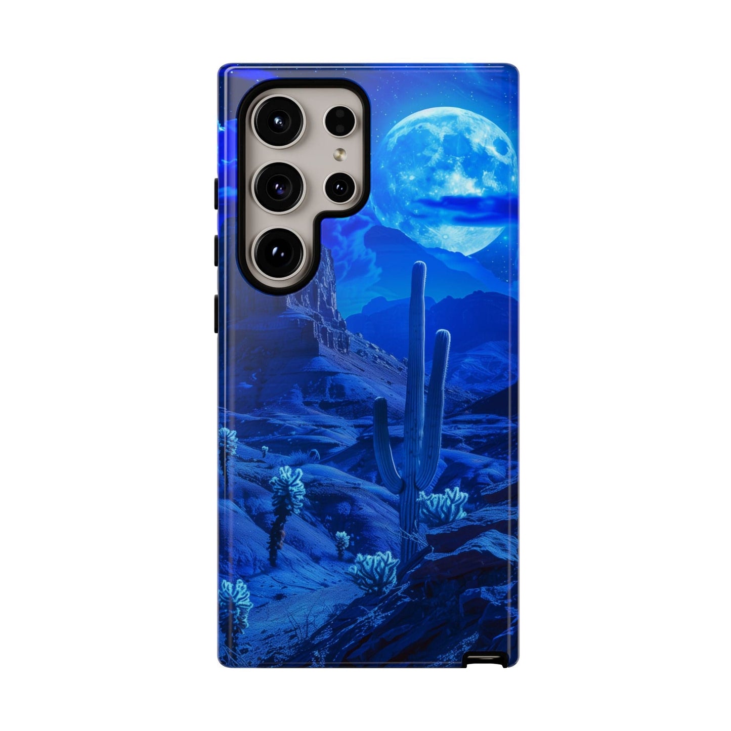 Blue Desert Moon Phone Case