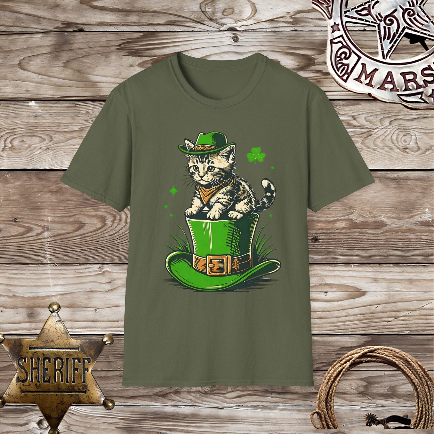 St. Patrick's Day Cat T-Shirt