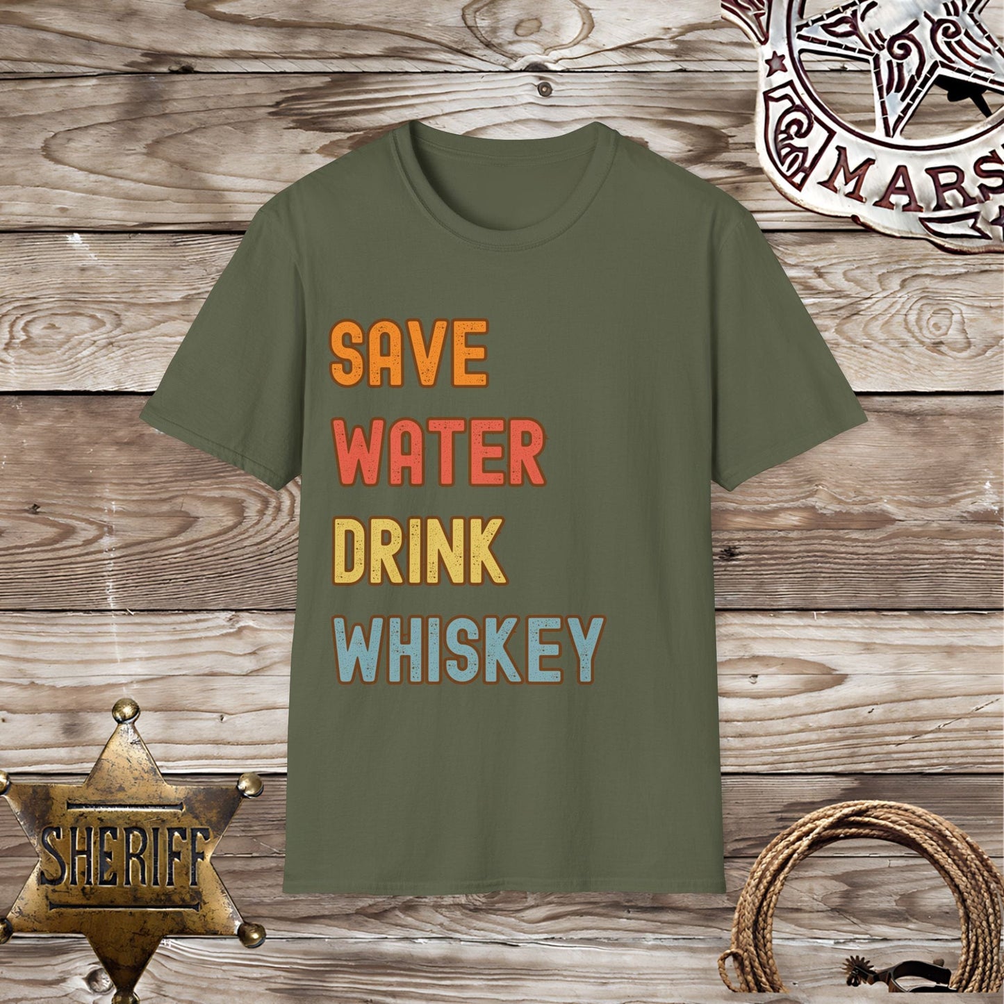 Save Water Drink Whiskey - T-Shirt