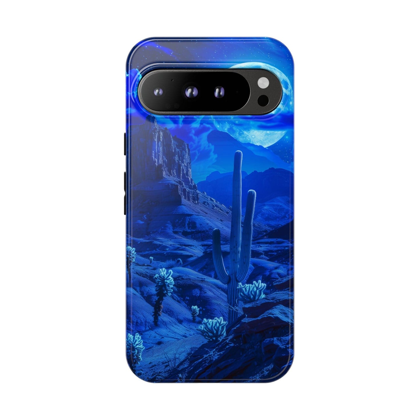 Blue Desert Moon Phone Case