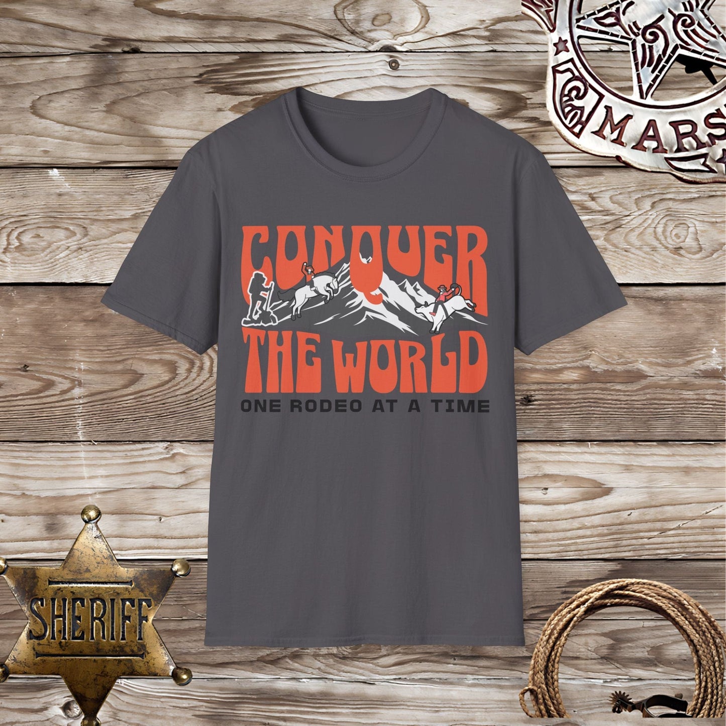 Conquer The World Unisex Softstyle T-Shirt
