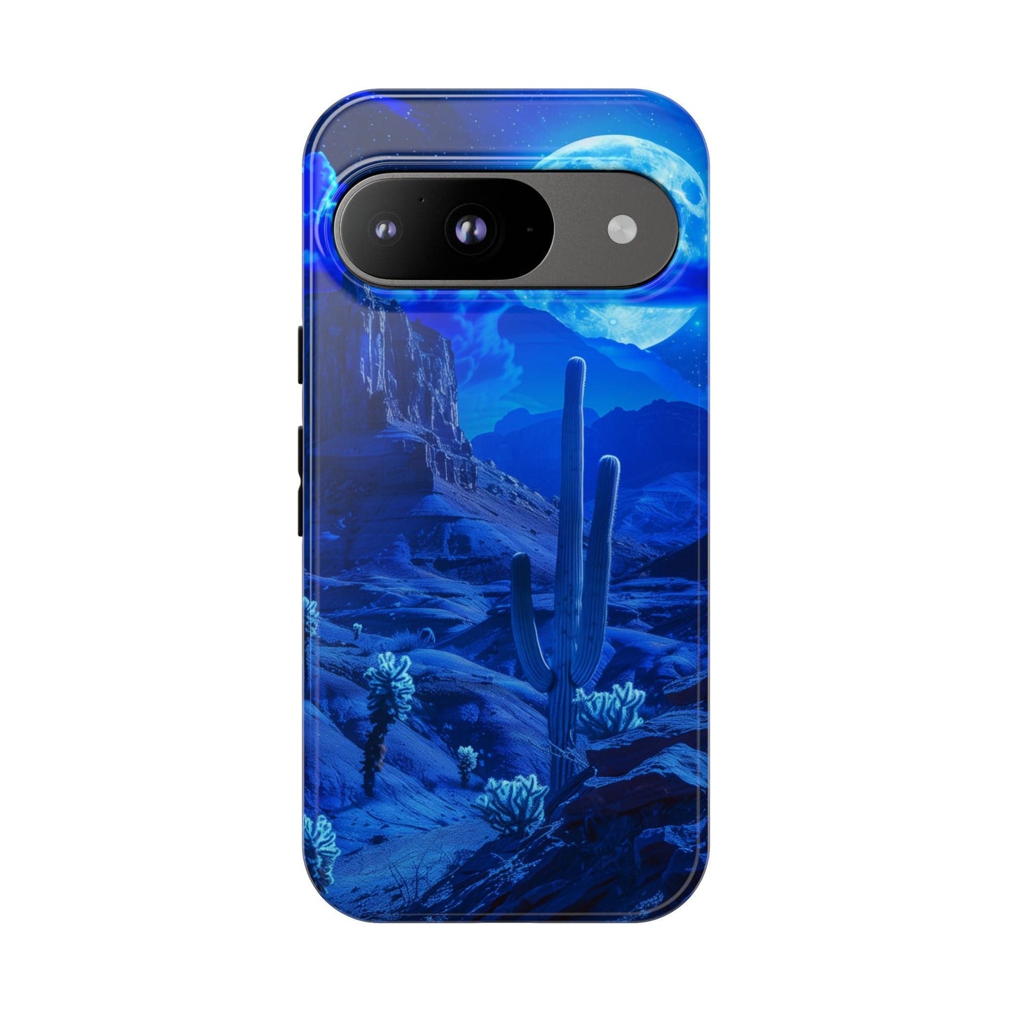 Blue Desert Moon Phone Case